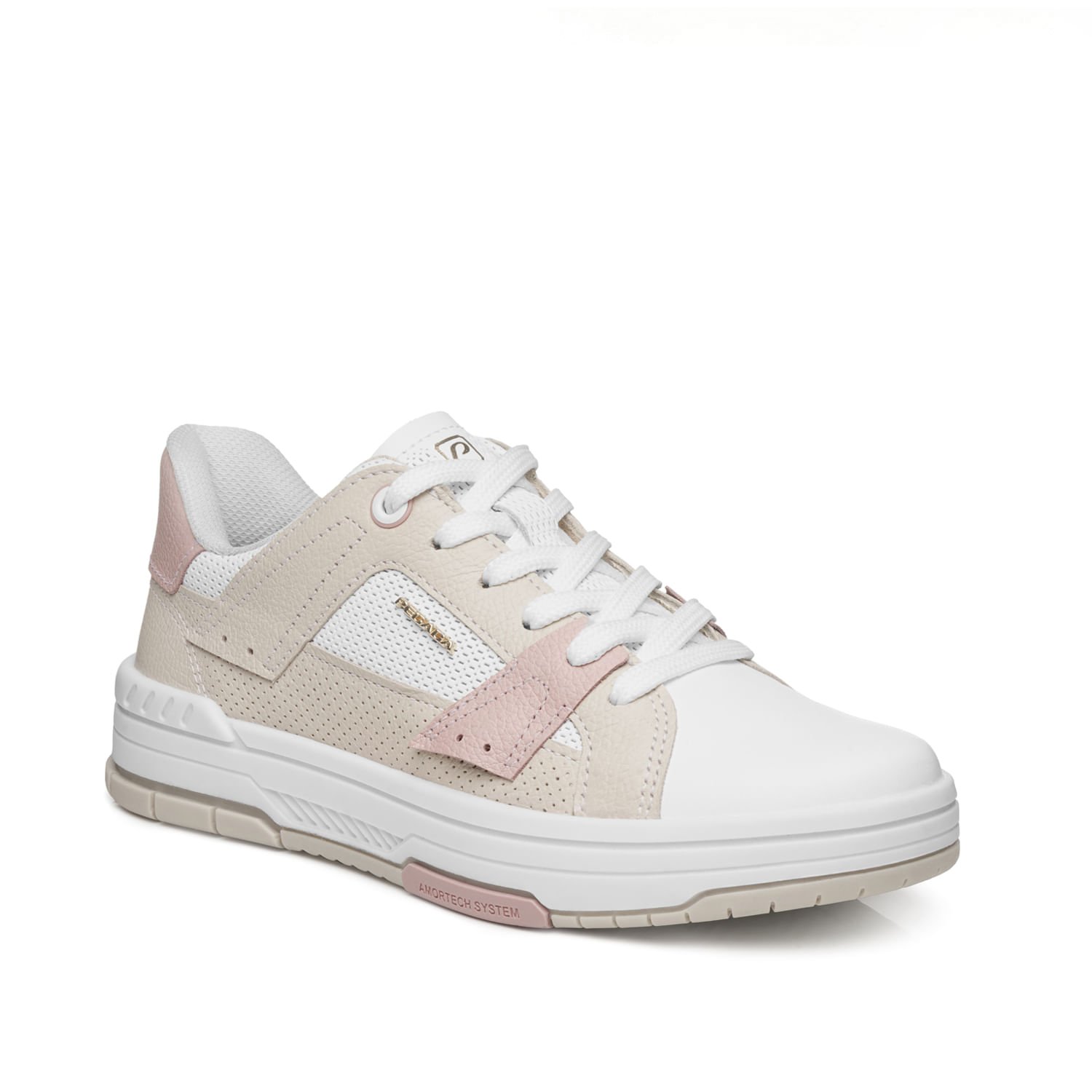 Tênis Pegada Feminino em Couro Branco 212603-02 Branco 3