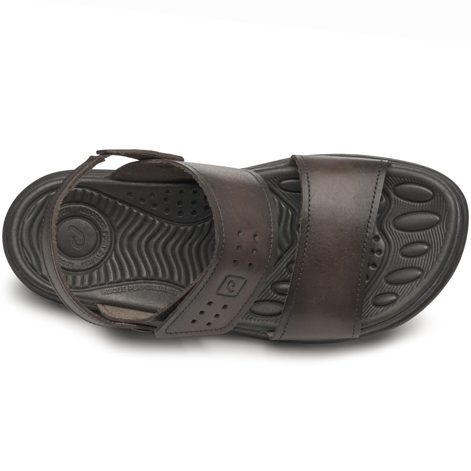 Sandália Pegada Masculina em Couro Cravo 134203-02 Marrom 6