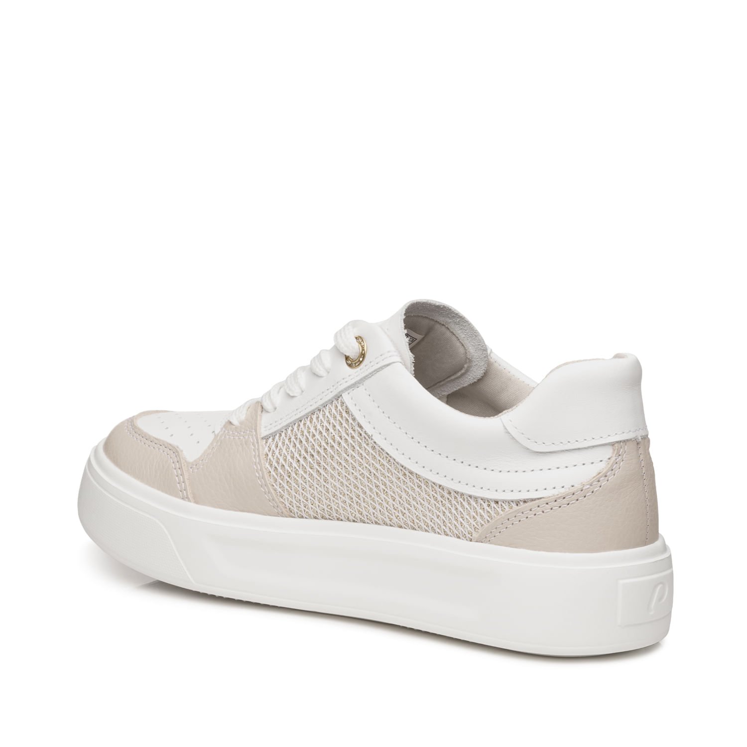 Tênis Pegada Feminino em Couro Branco 211213-02 Branco 4