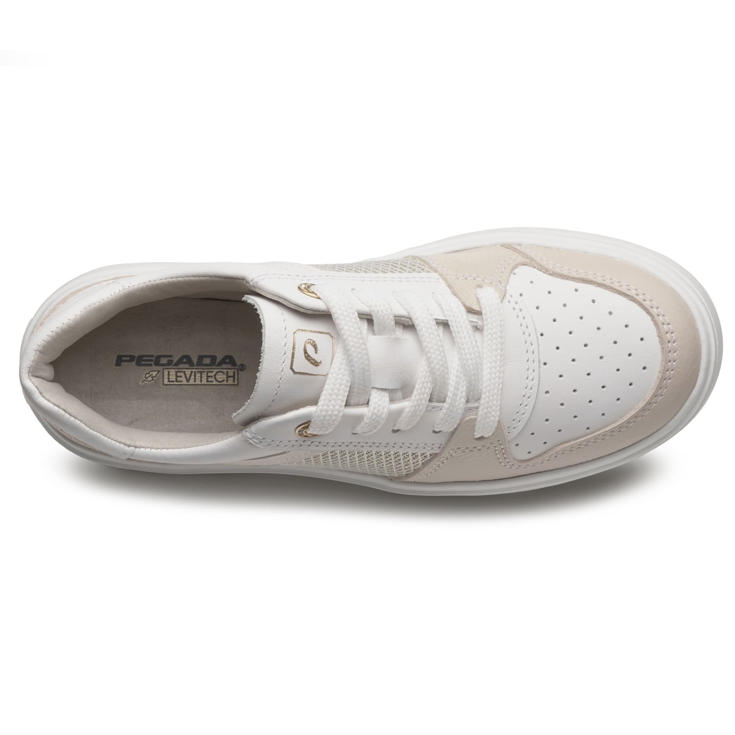 Tênis Pegada Feminino em Couro Branco 211213-02 Branco 7