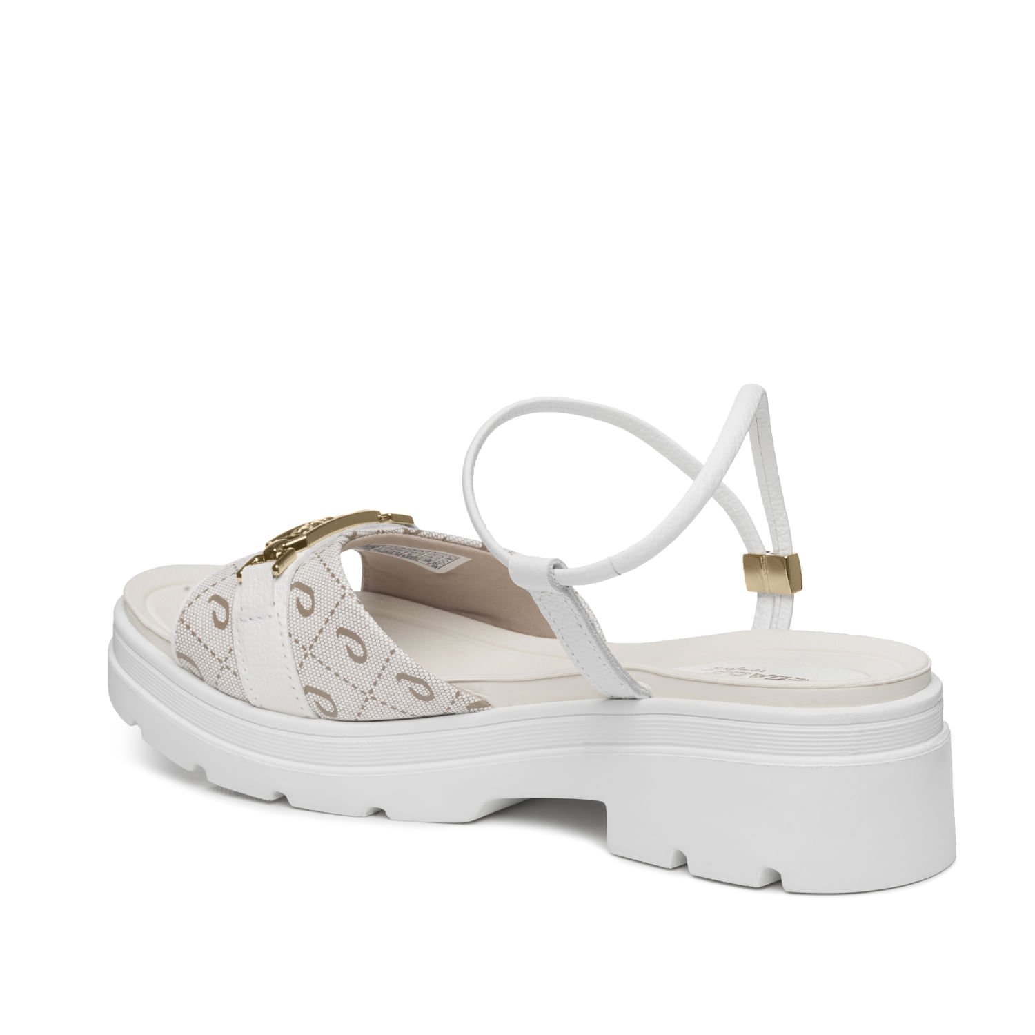 Sandália Pegada Feminina em Couro Branco 234102-01 Branco 3