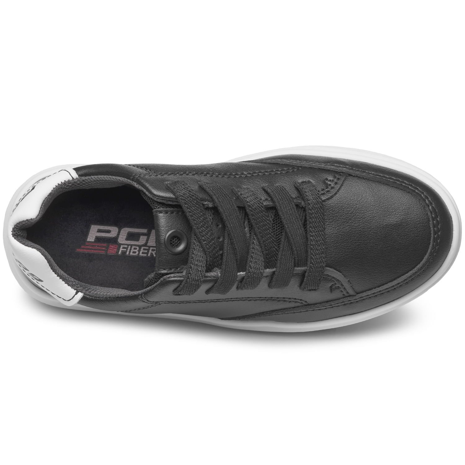 Tênis Casual Pegada Infantil em Microfibra Preto 372103-04 Preto 5