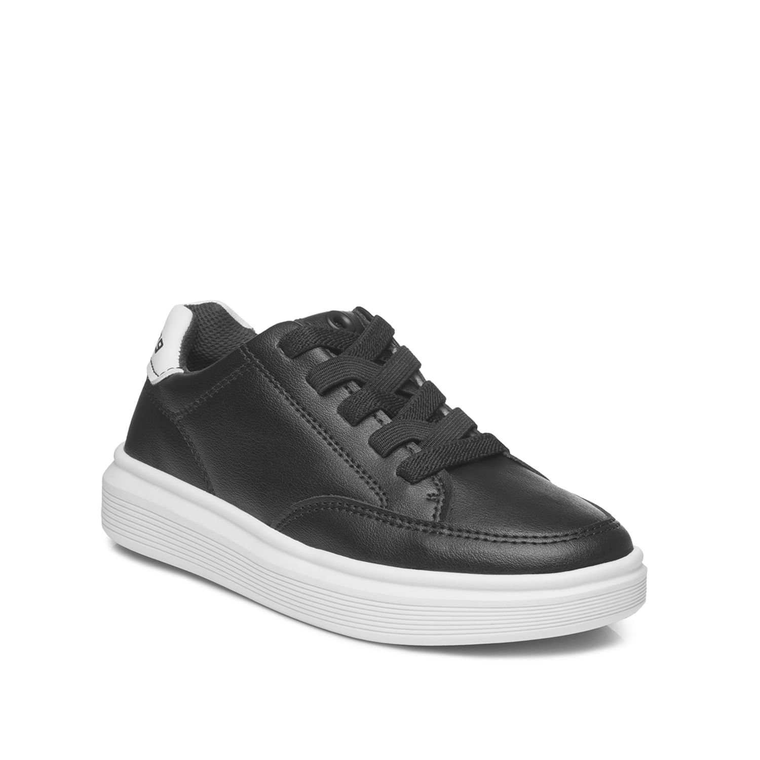 Tênis Casual Pegada Infantil em Microfibra Preto 372103-04 Preto 2