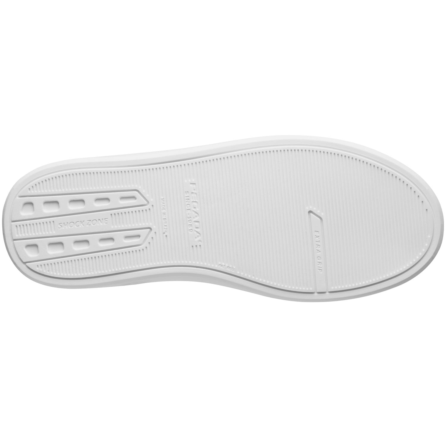 Tênis Casual Pegada Infantil em Microfibra White 372101-02 Bege 4