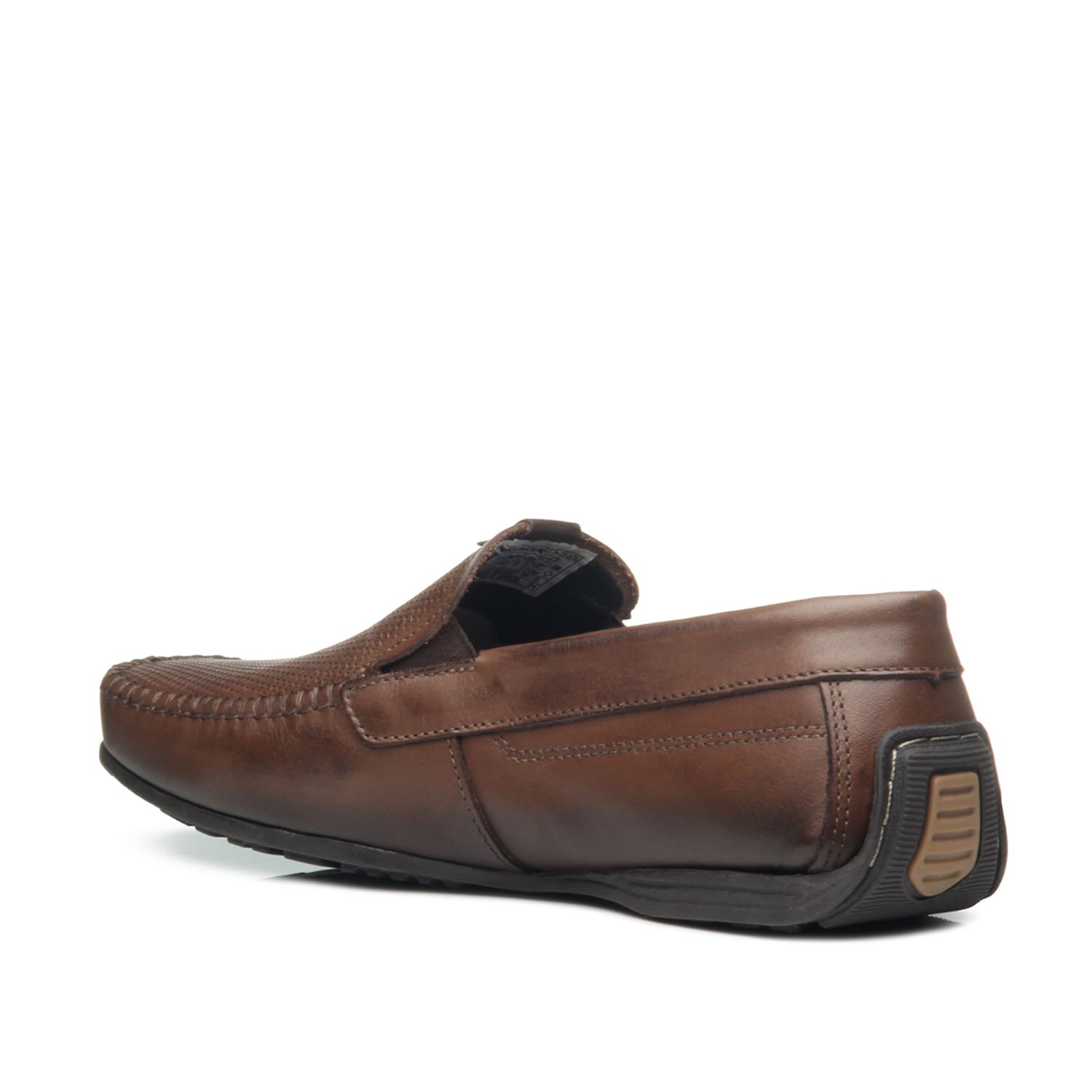 Mocassim Pegada Masculino em Couro Pinhão 140741-01 Marrom 3