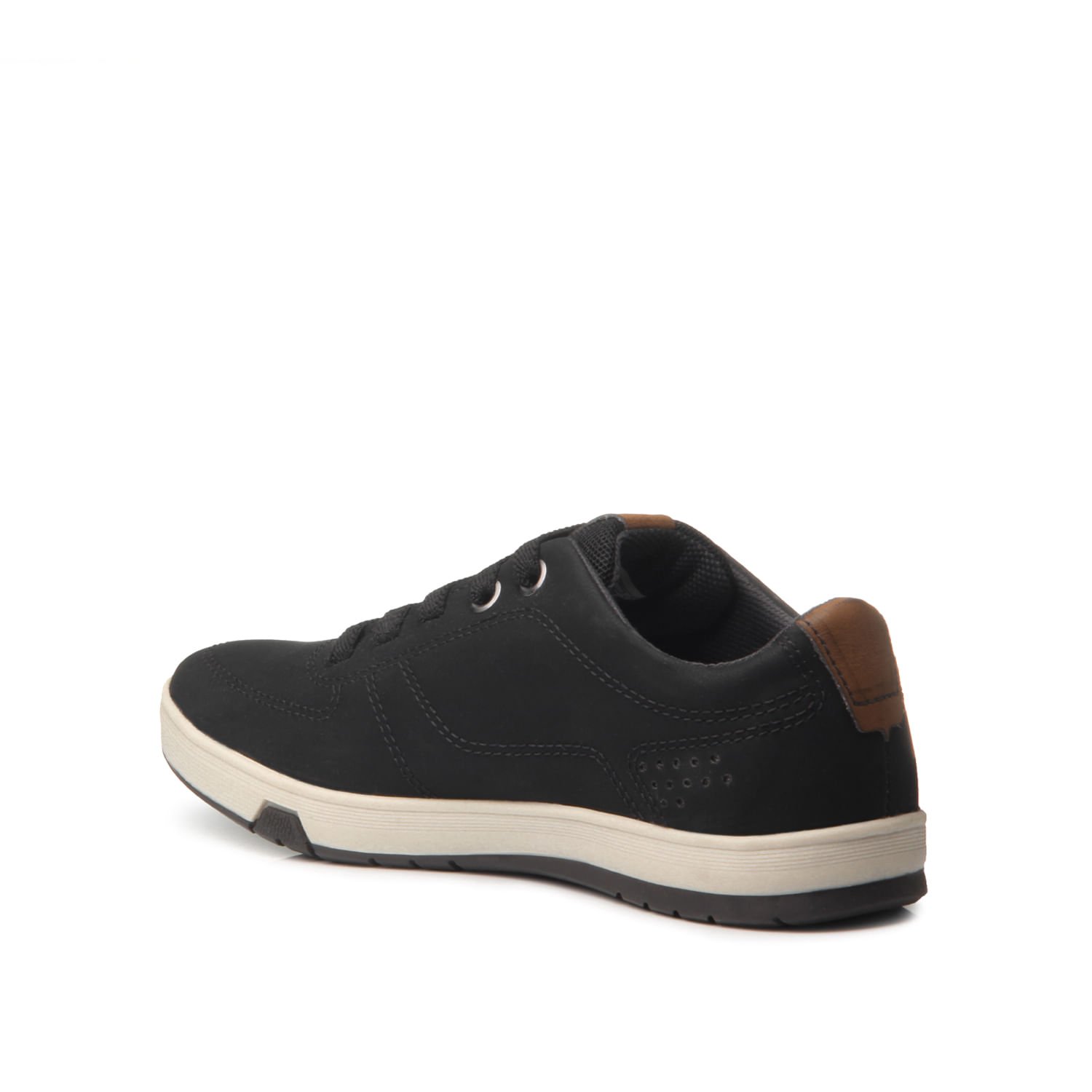 Sapatênis Pegada Infantil em Microfibra Preto 370418-06 Preto 4