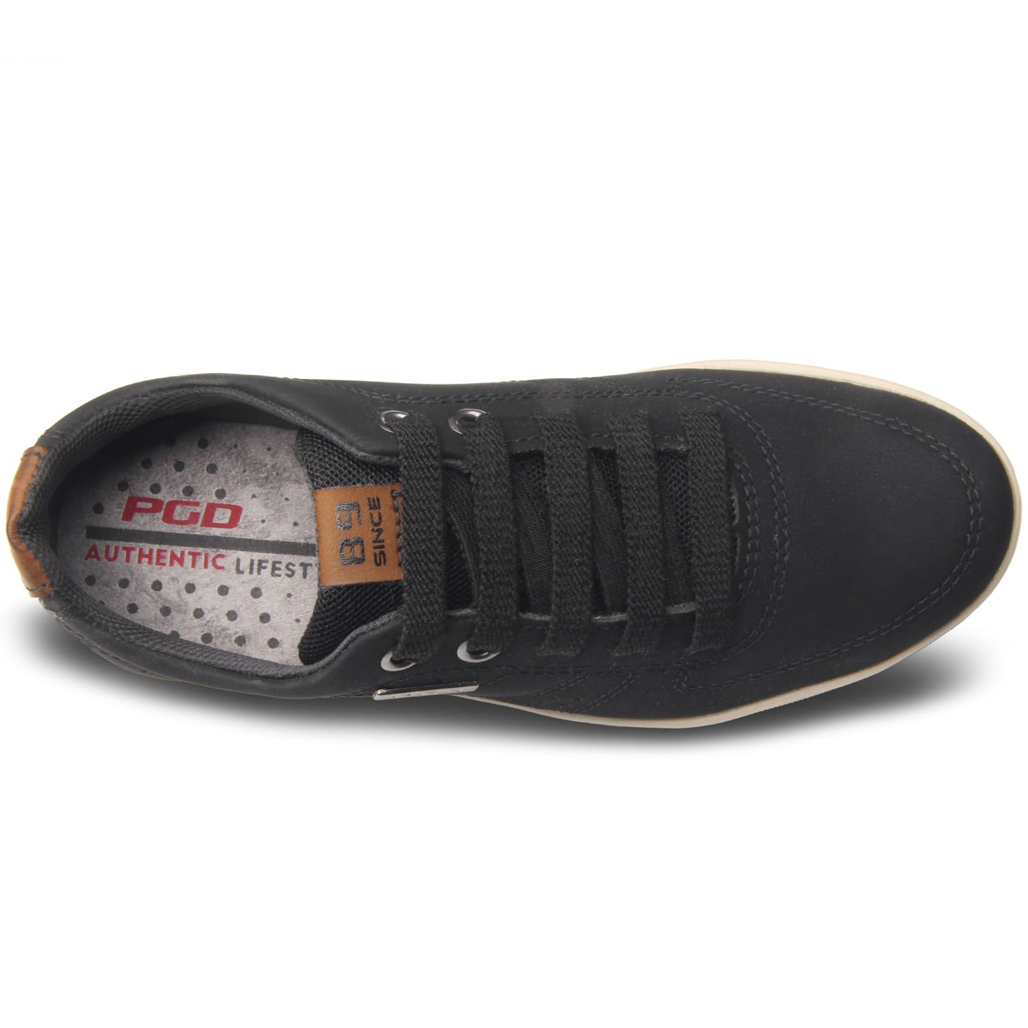 Sapatênis Pegada Infantil em Microfibra Preto 370418-06 Preto 6