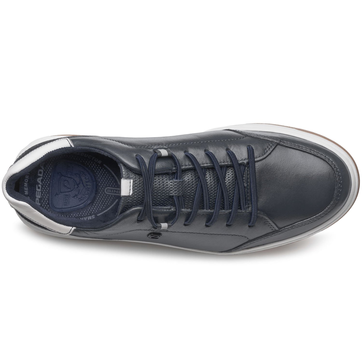Tênis Casual Pegada Masculino em Couro Blue 111701-03 Azul 7