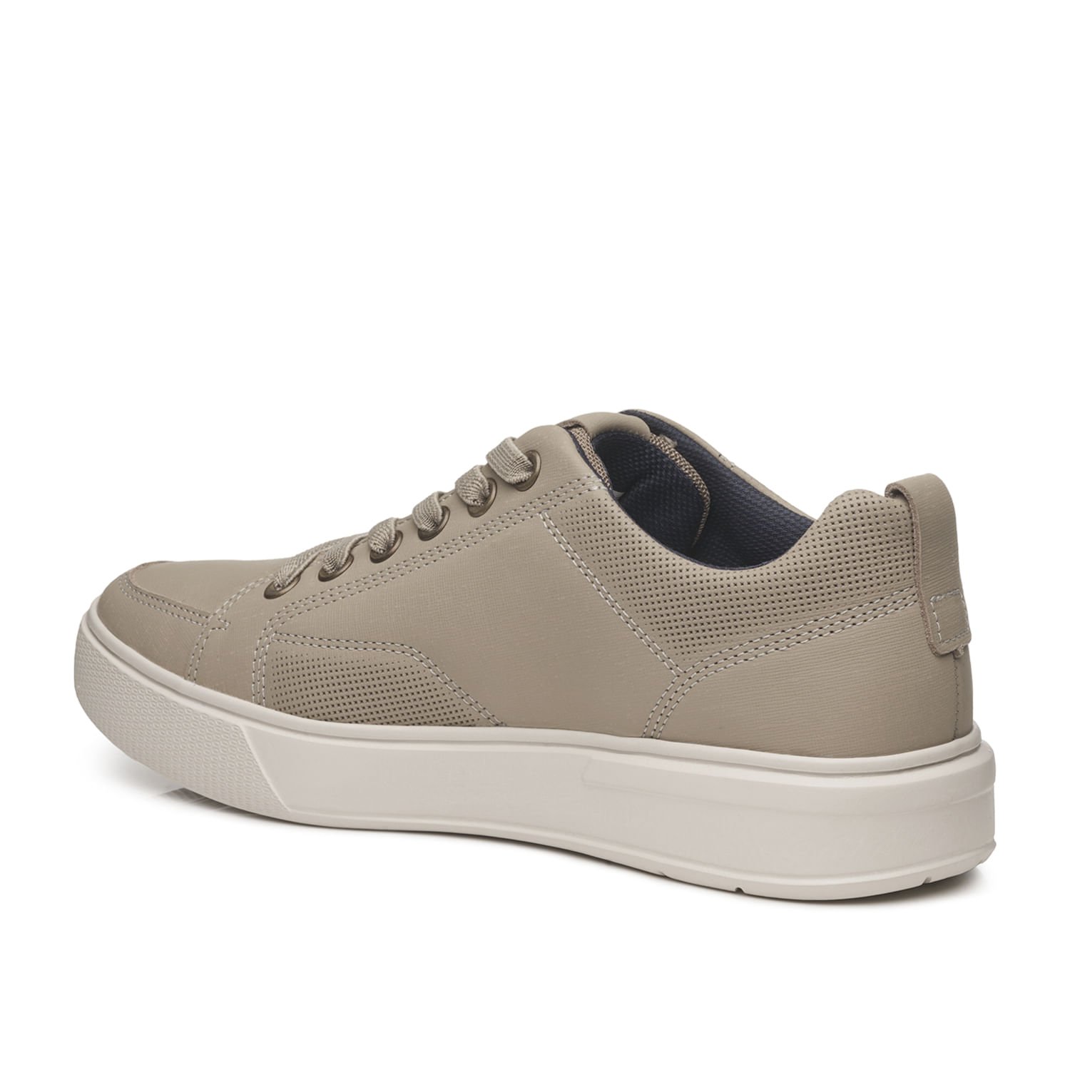 Tênis Casual Pegada Masculino em Couro Areia 111902-08 Bege 4