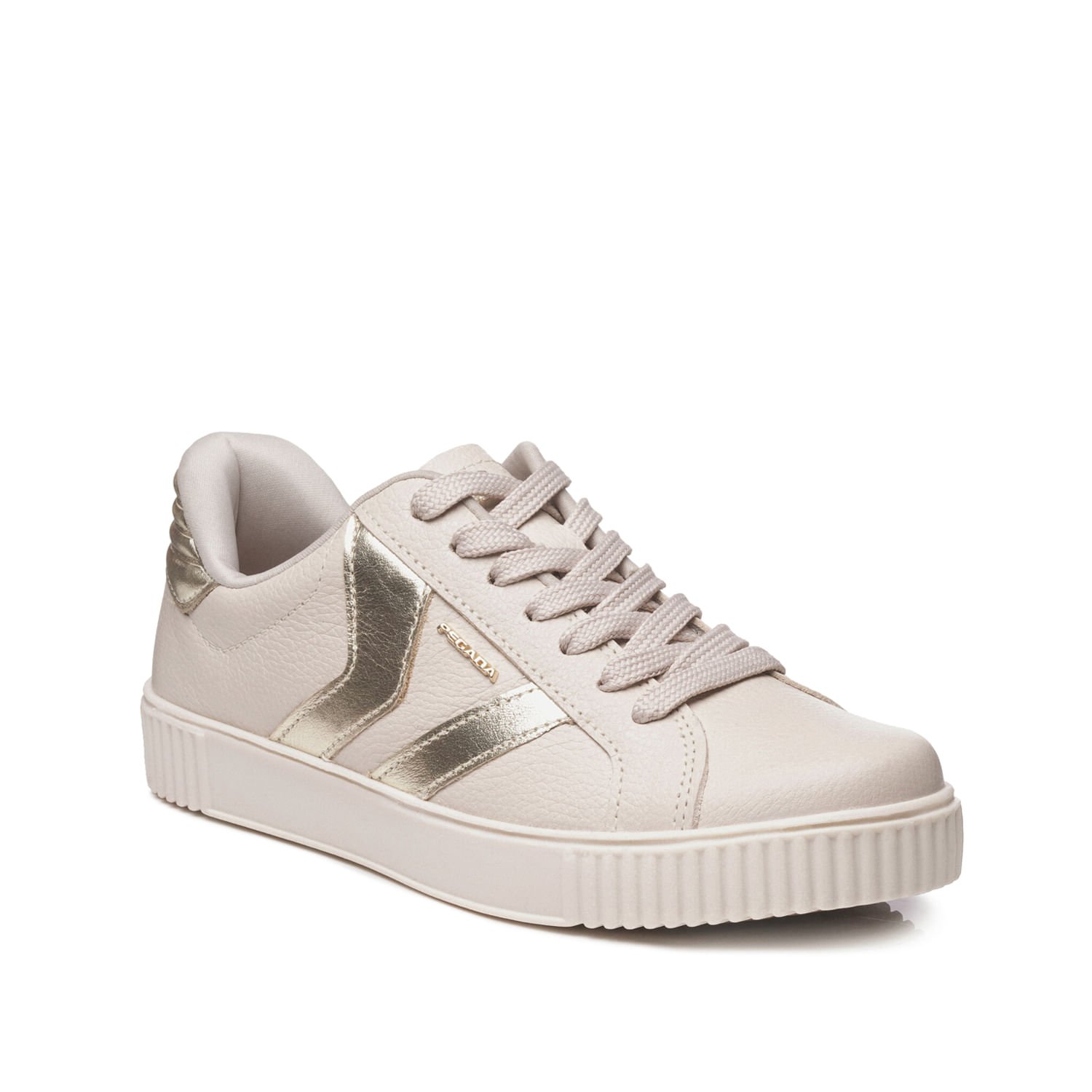 Tênis Pegada Feminino em Couro Off White 219021-03 Branco 2
