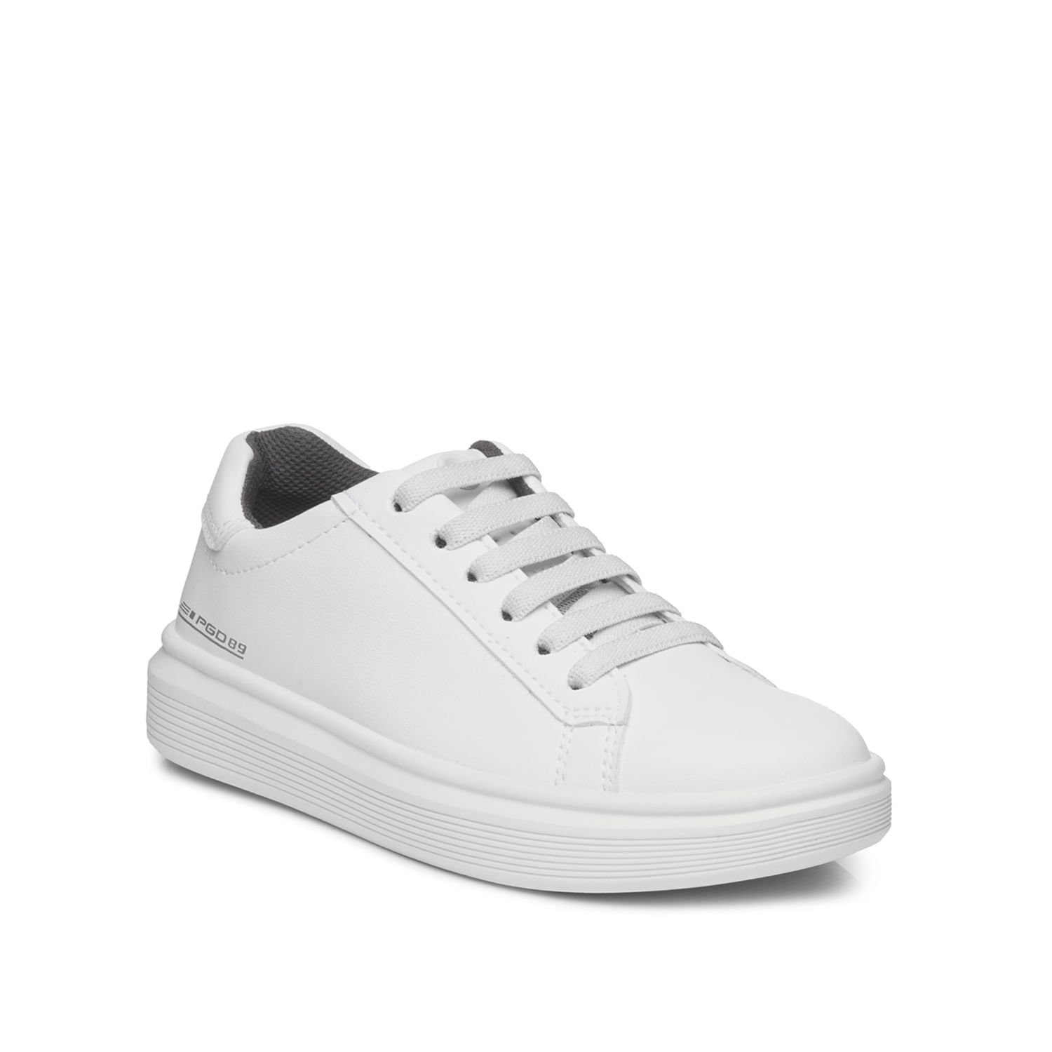 Tênis Casual Pegada Infantil em Microfibra Branco 372105-01 Branco 2