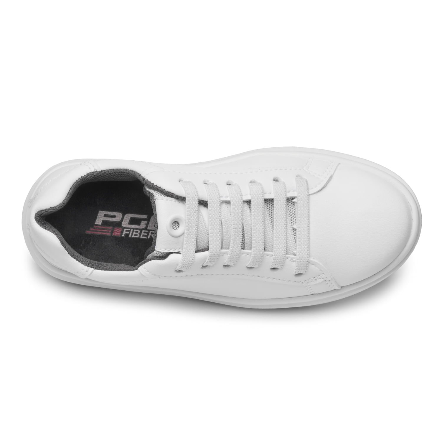 Tênis Casual Pegada Infantil em Microfibra Branco 372105-01 Branco 5