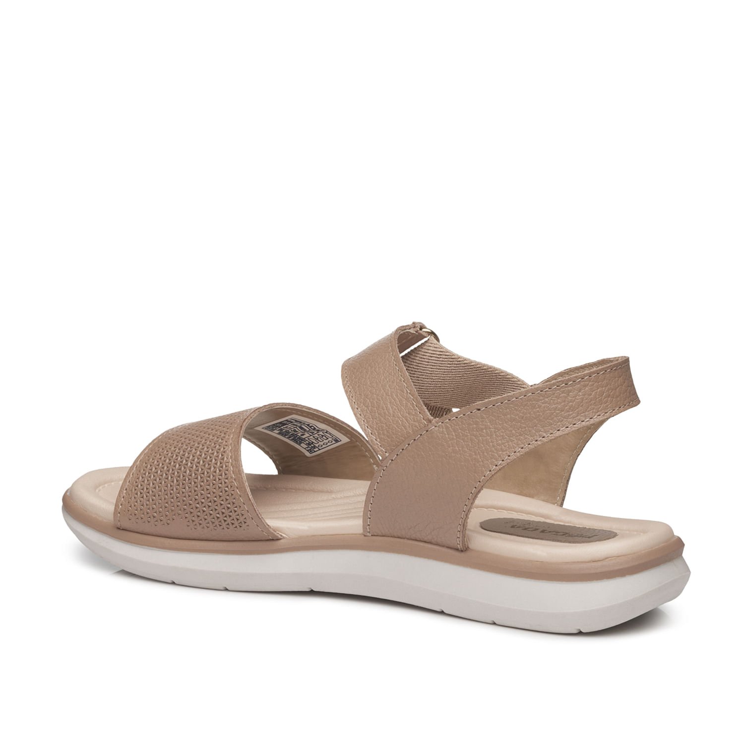 Sandália Pegada Feminina em Couro Castor 232835-01 Bege 3