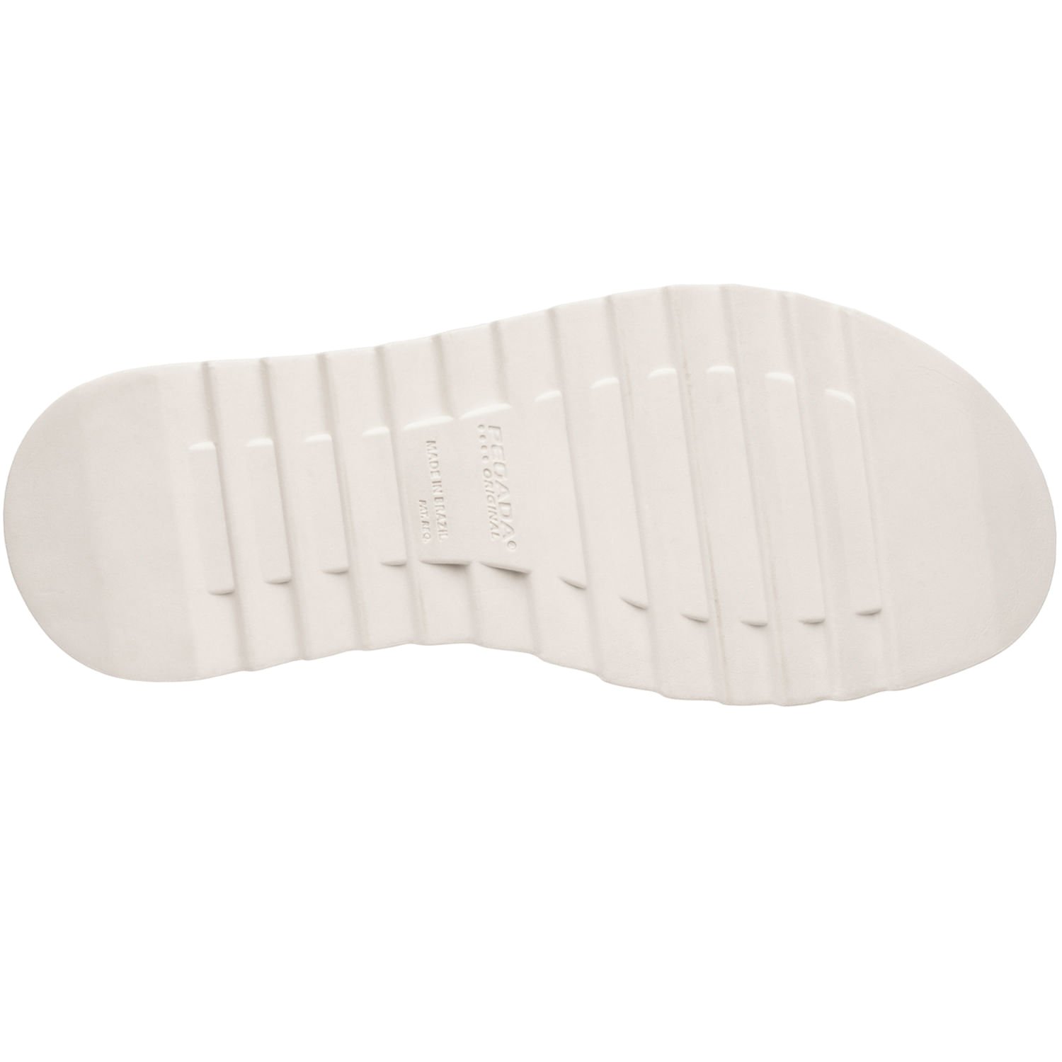 Chinelo Papete Pegada Feminina Branco com Tira Strass 234453-01 Branco 5