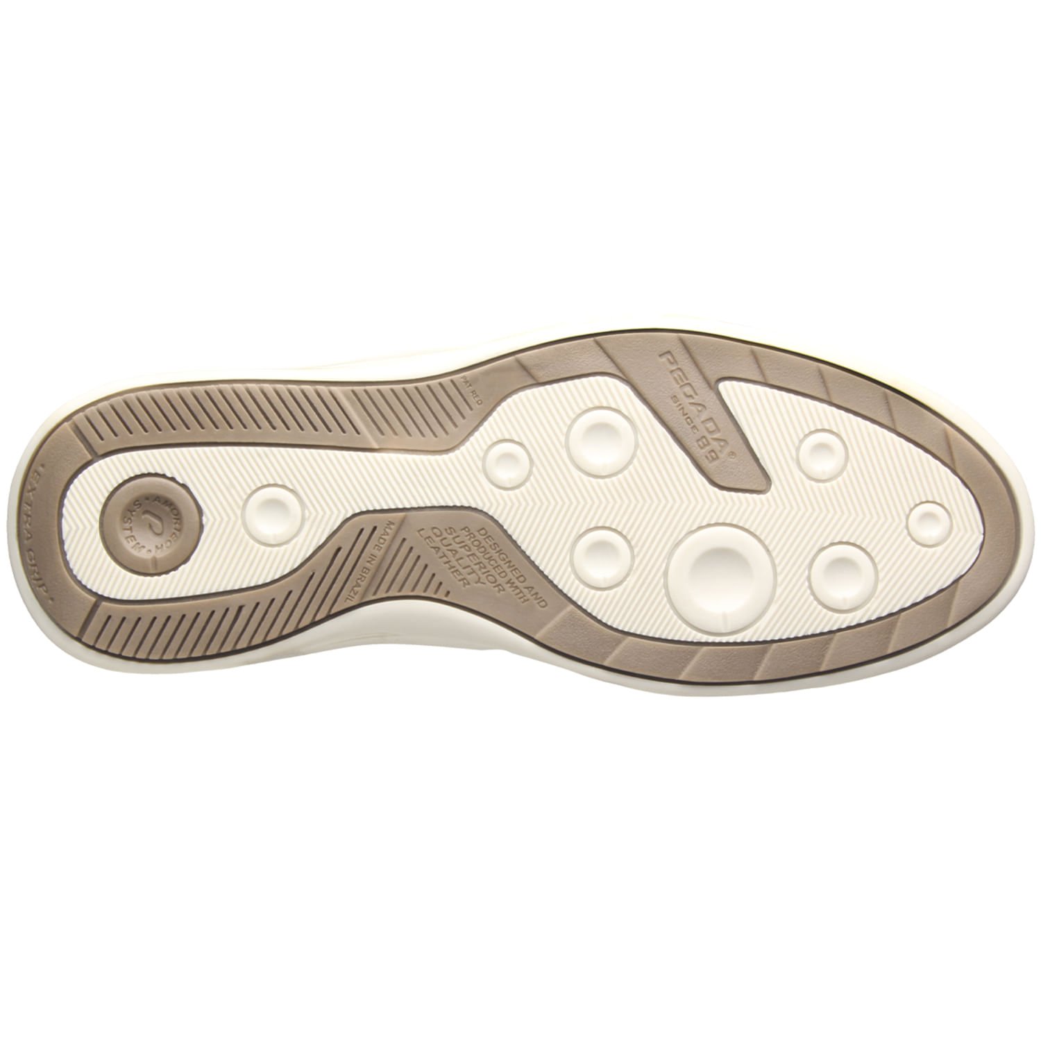 Sapatênis Pegada Masculino em Couro Milk 111102-04 Branco 5