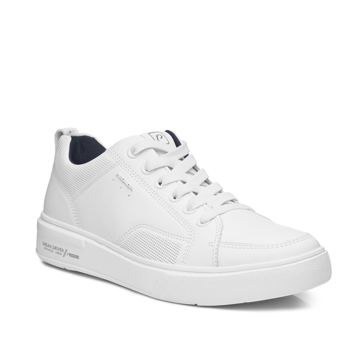 Tênis Casual Pegada Masculino em Couro Branco 111902-01 Branco 2