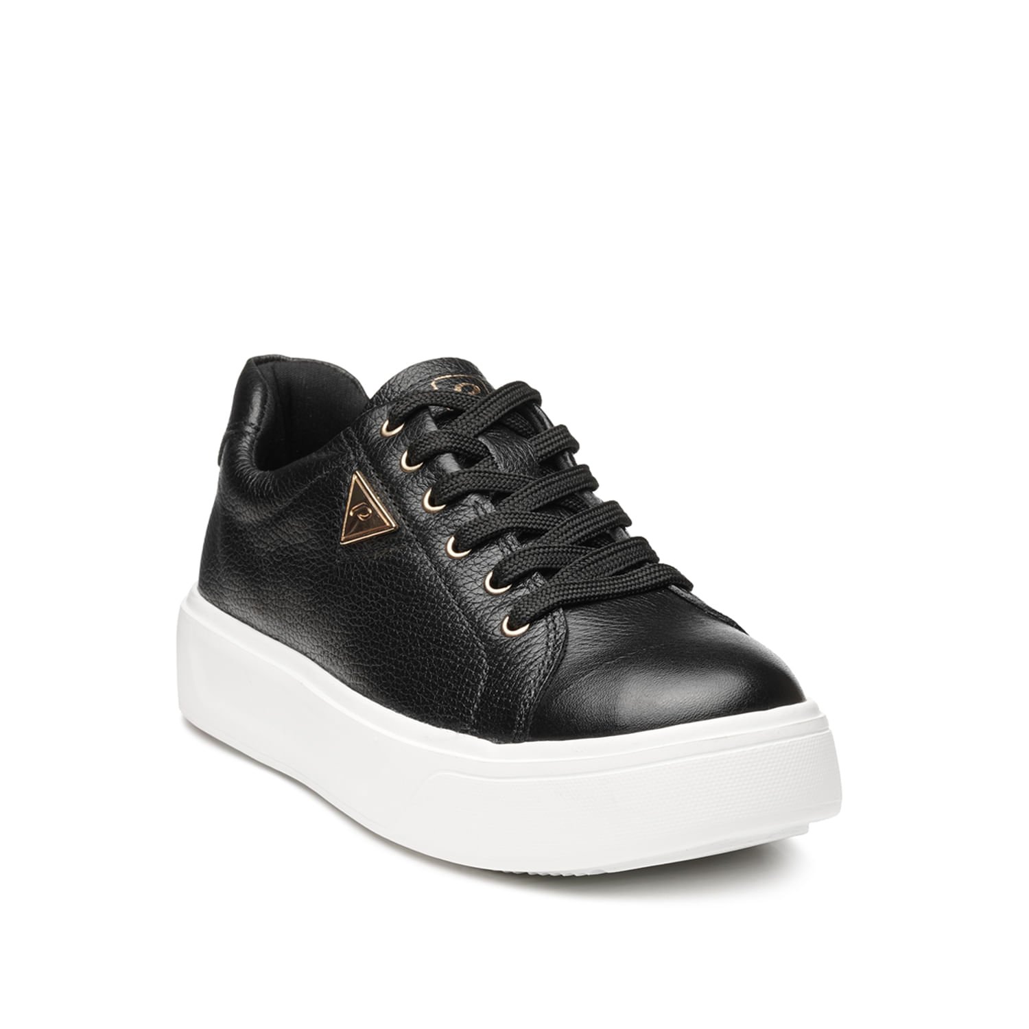 Tênis Pegada Feminino em Couro Preto 211209-04 Preto 2