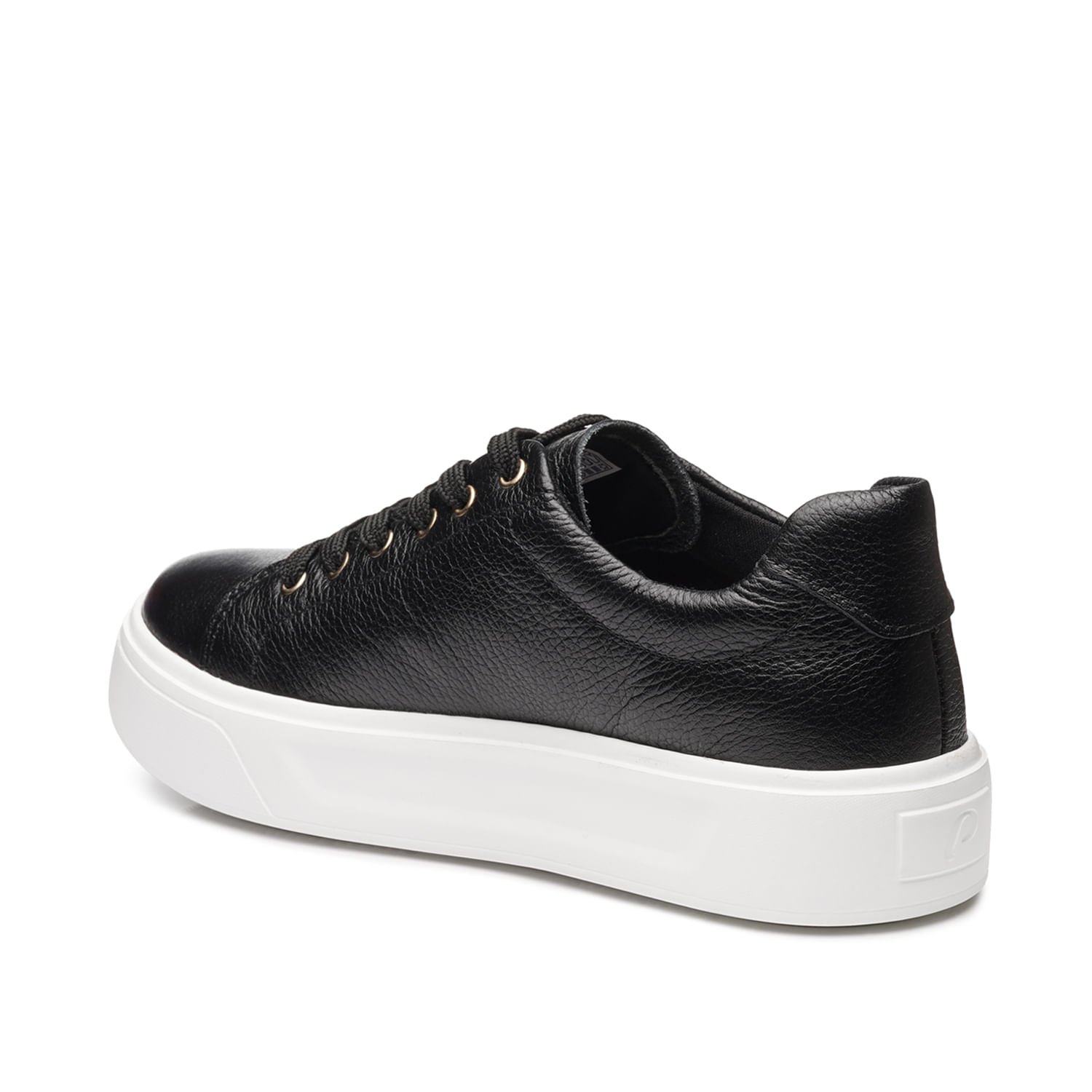 Tênis Pegada Feminino em Couro Preto 211209-04 Preto 3