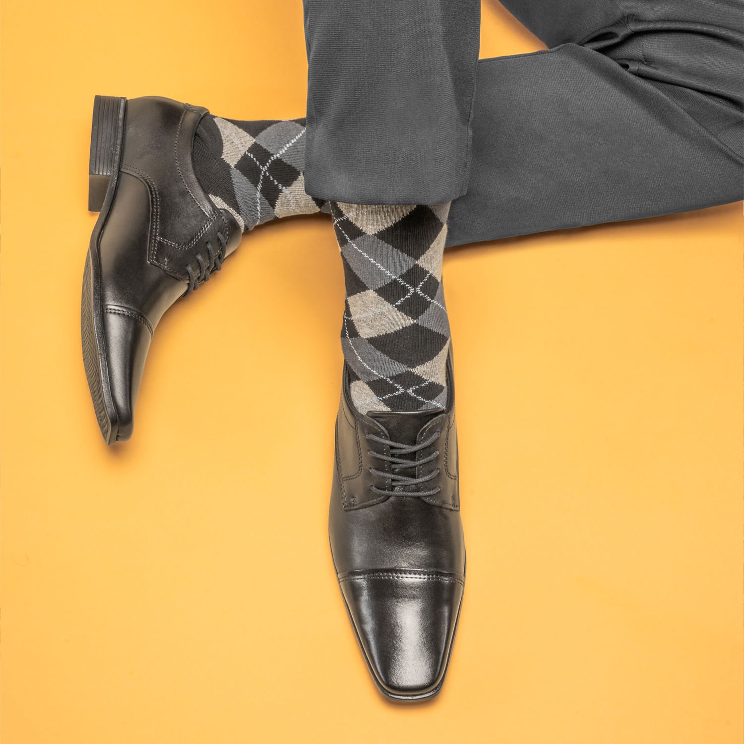 Sapato Social Pegada Masculino em Couro Preto 127001-01 Preto 2