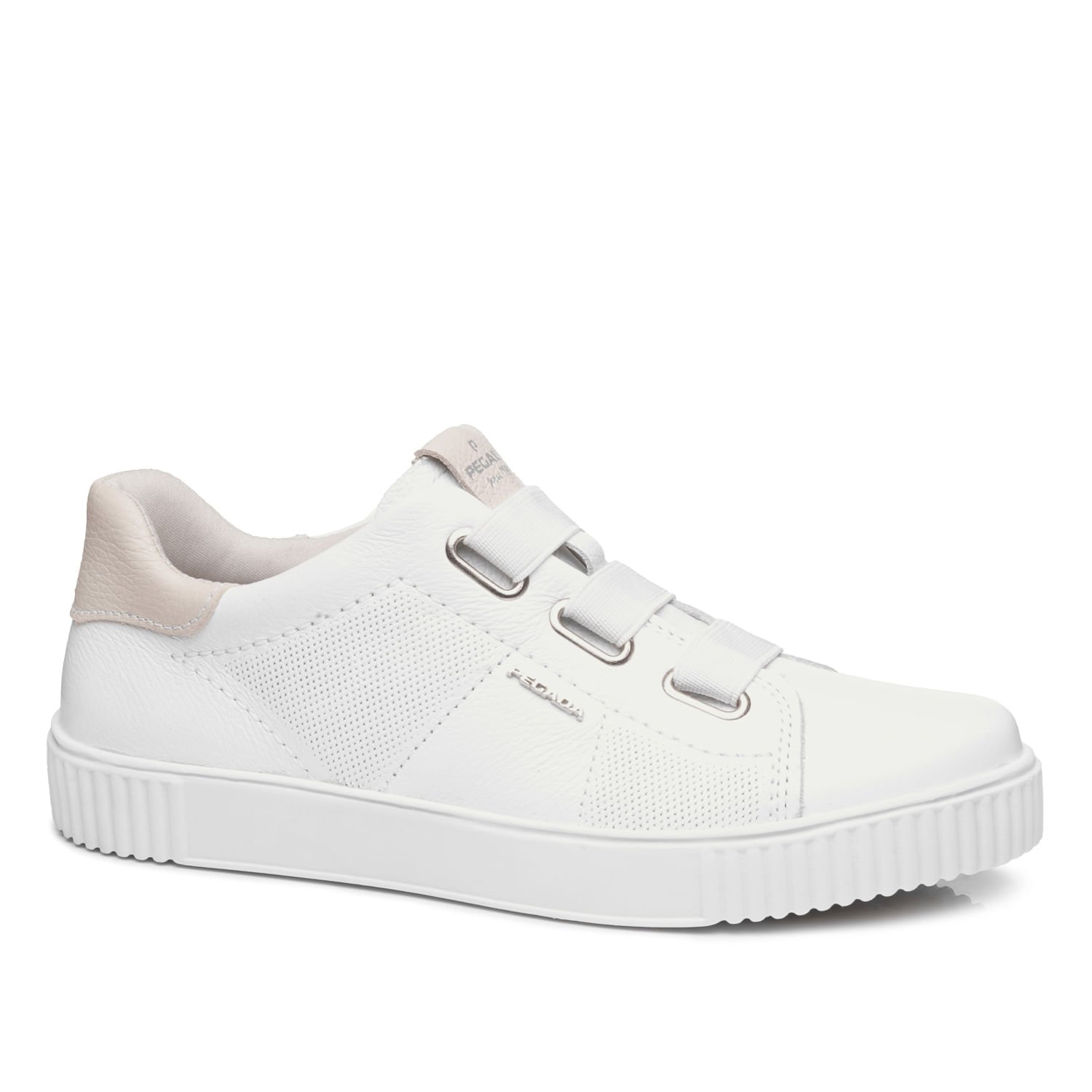 Tênis Pegada Feminino em Couro Branco 219022-01 Branco 1