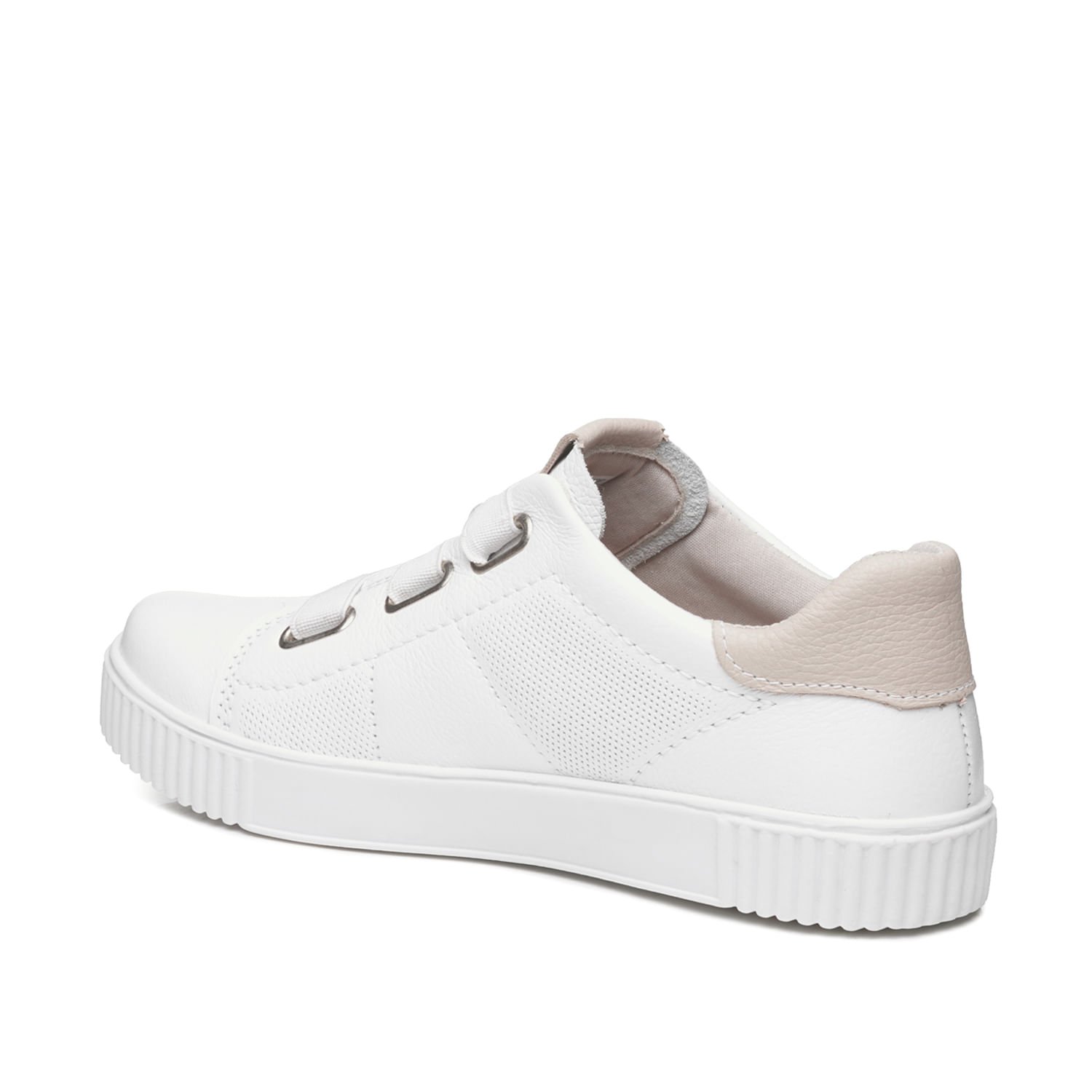 Tênis Pegada Feminino em Couro Branco 219022-01 Branco 3