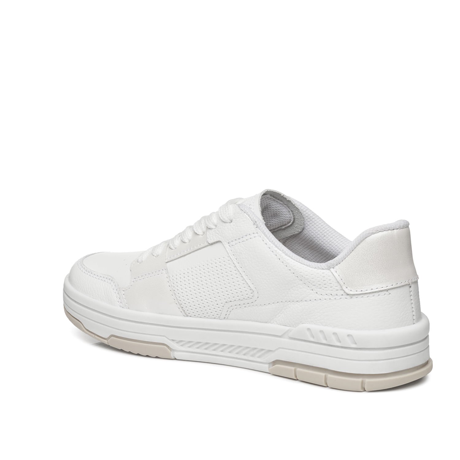Tênis Pegada Feminino em Couro Branco 212602-01 Branco 3