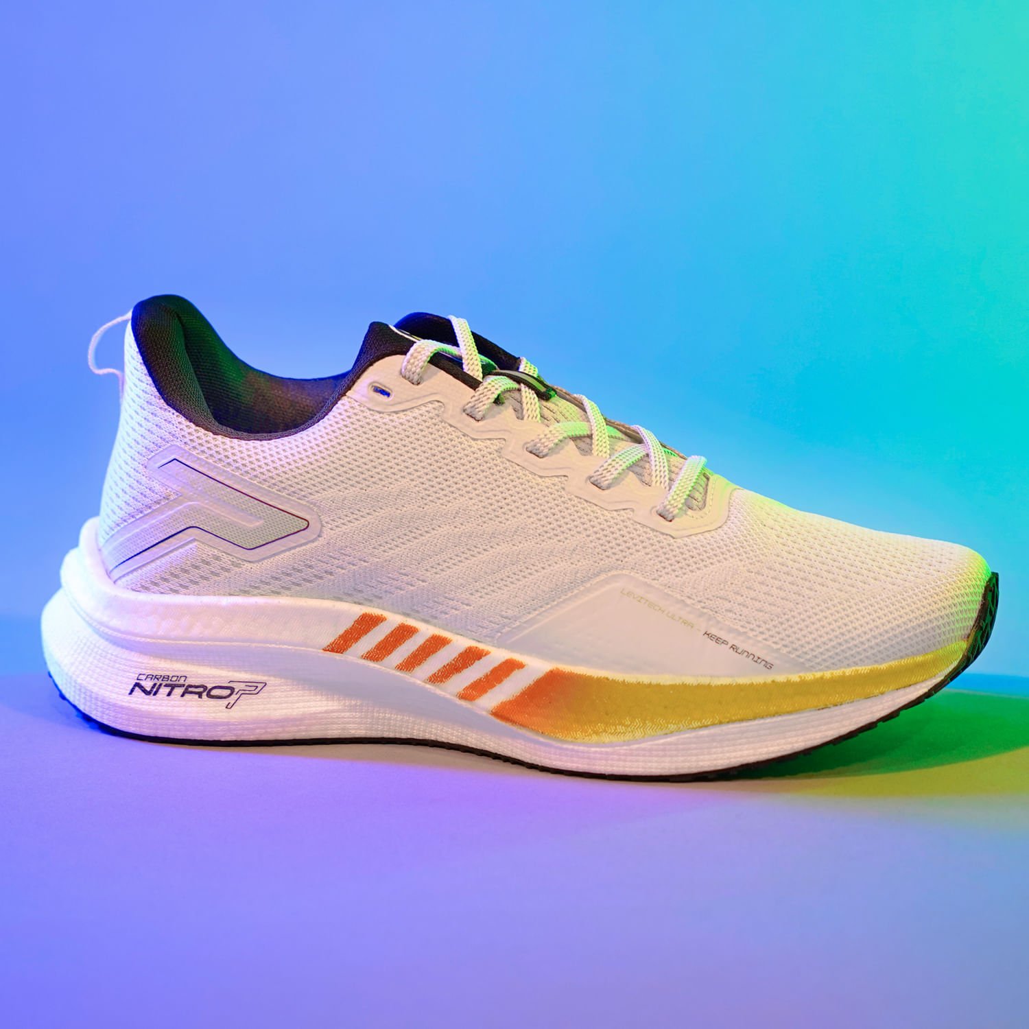 Tênis Esportivo Pegada Masculino em Tecido Off White 190801-05 Off White 2