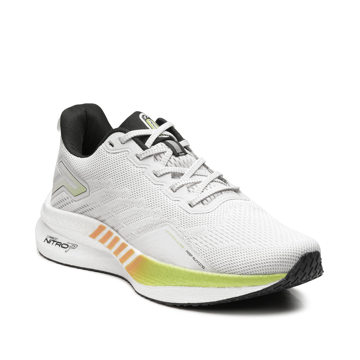 Tênis Esportivo Pegada Masculino em Tecido Off White 190801-05 Off White 3
