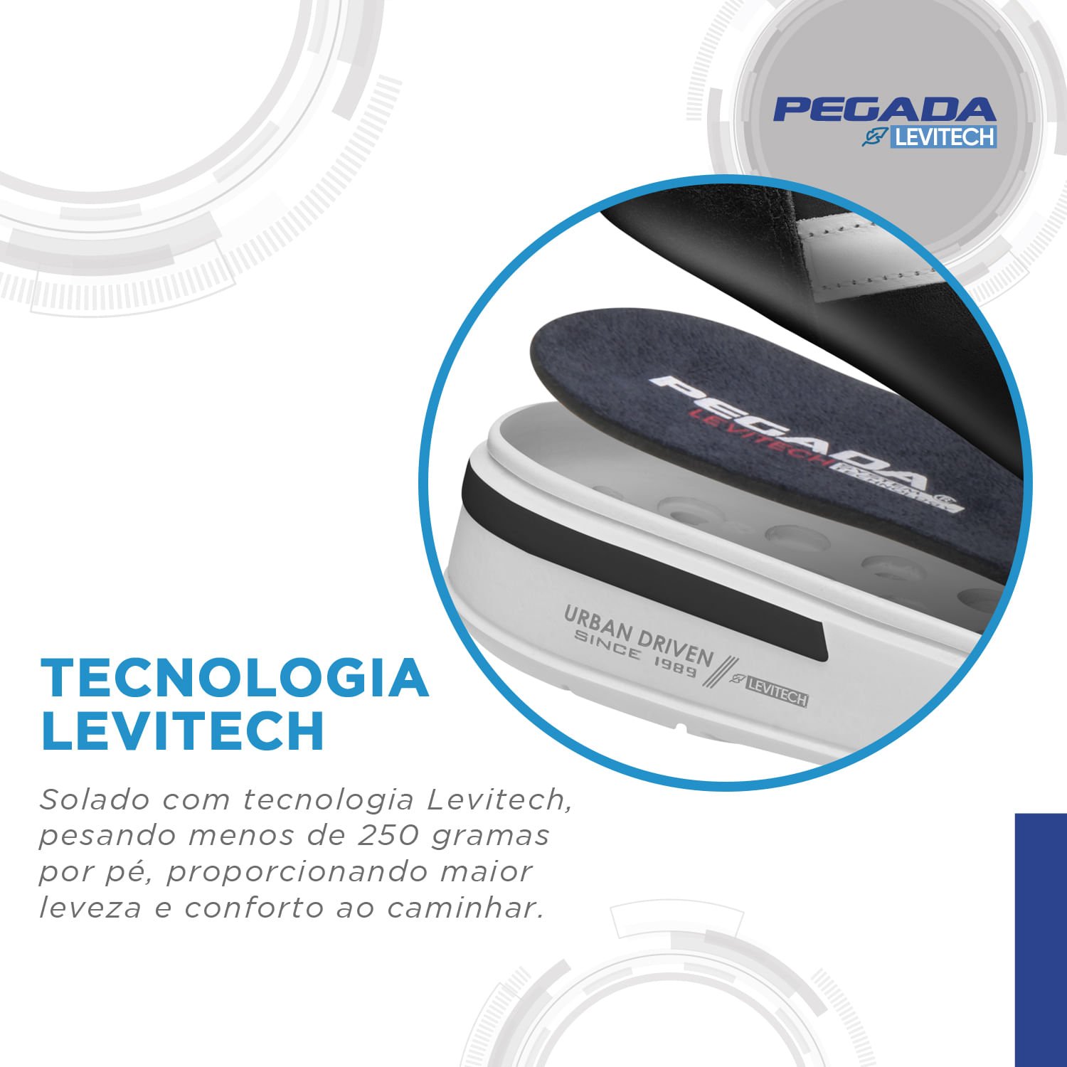 Tênis Casual Pegada Masculino em Couro Preto 111951-04 Preto 4