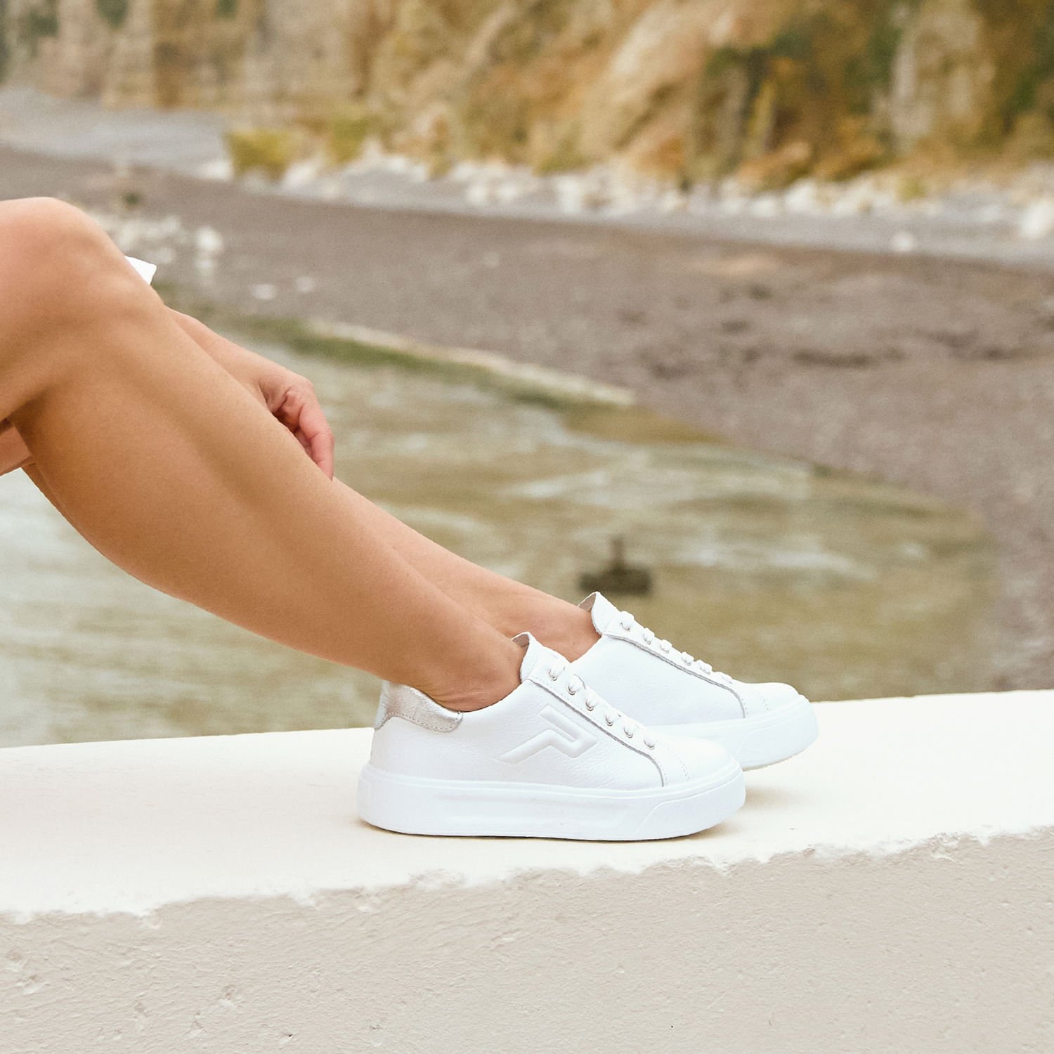 Tênis Pegada Feminino em Couro Branco 211216-01 Branco 2