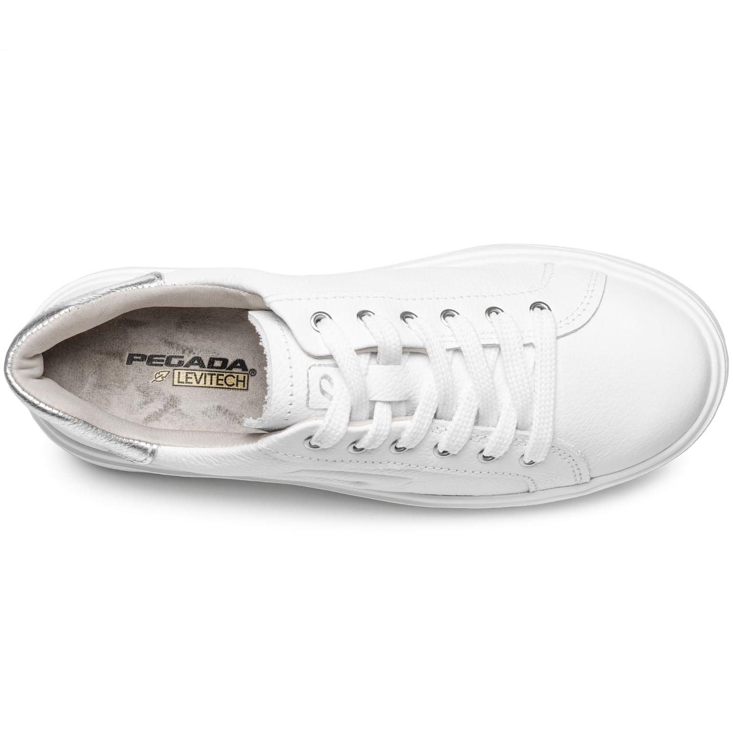 Tênis Pegada Feminino em Couro Branco 211216-01 Branco 7