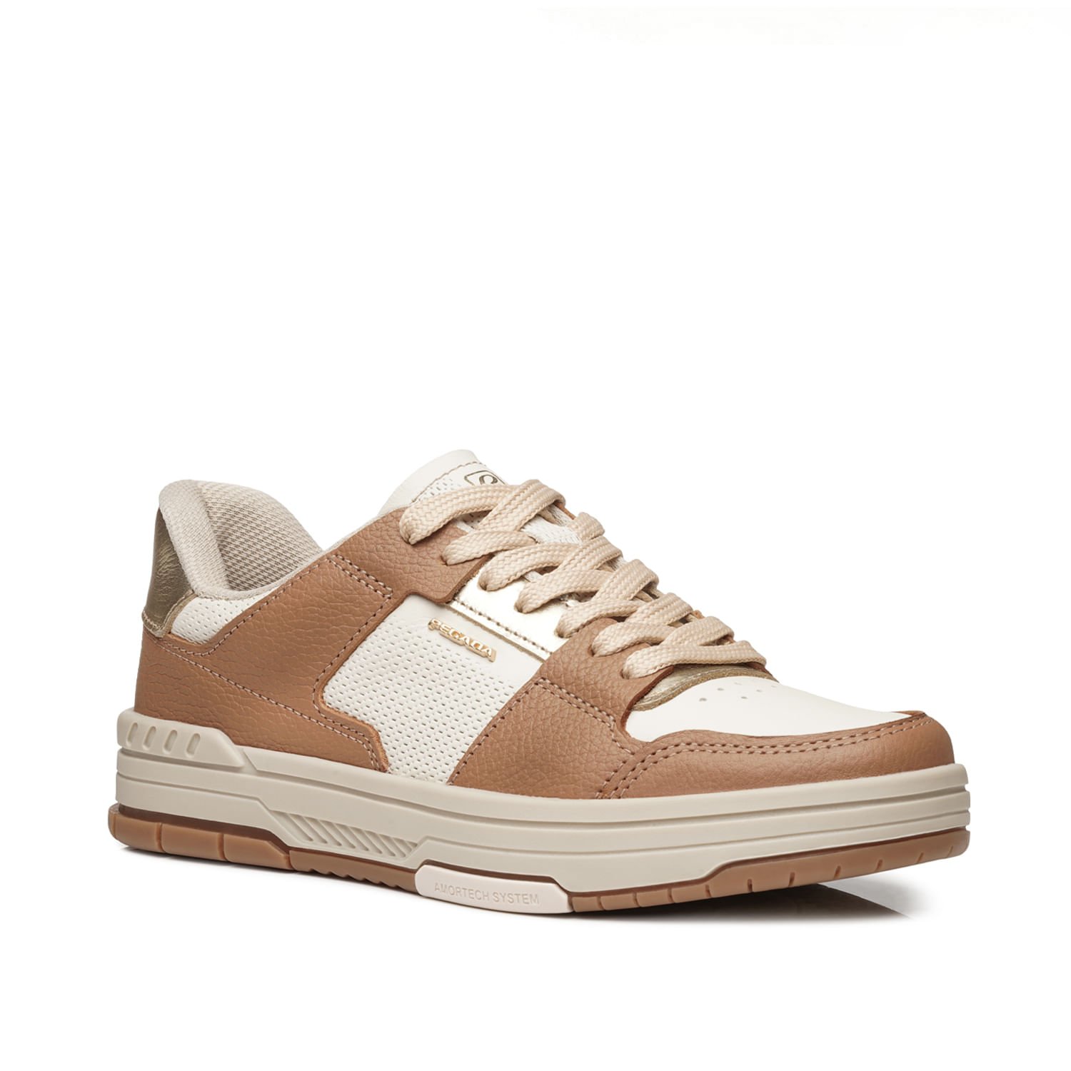 Tênis Pegada Feminino em Couro Milk 212602-05 Milk 3