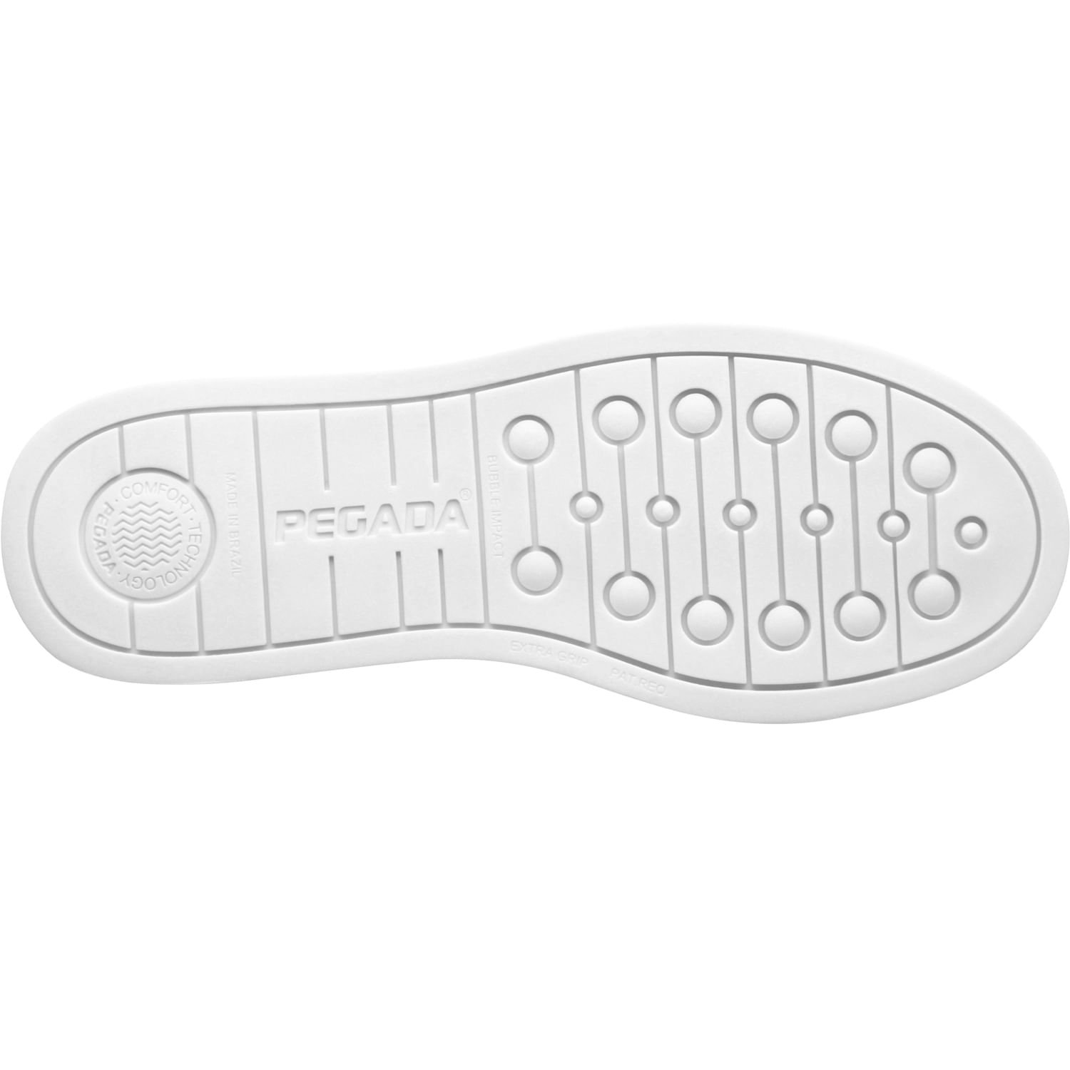 Tênis Pegada Feminino em Couro Branco 211158-01 Branco 4