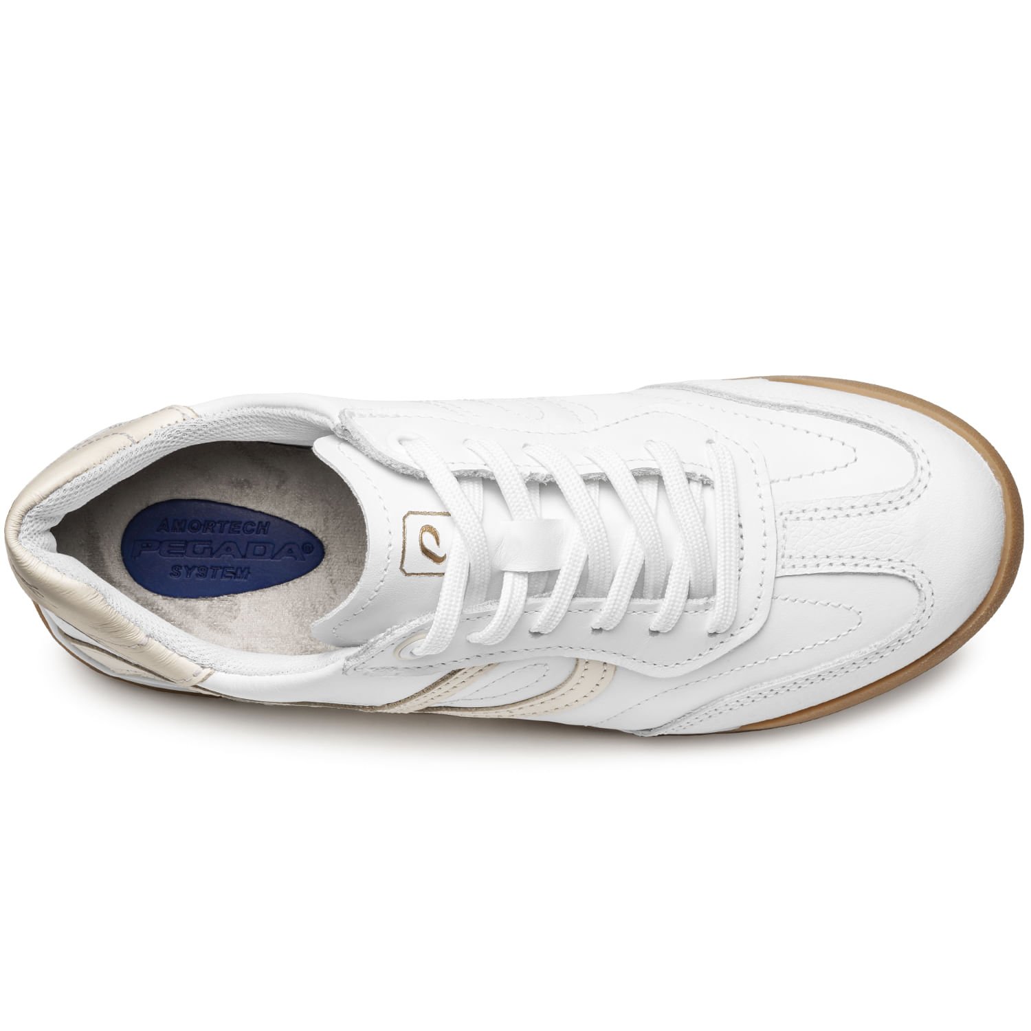 Tênis Pegada Feminino em Couro Branco 212804-01 Branco 6