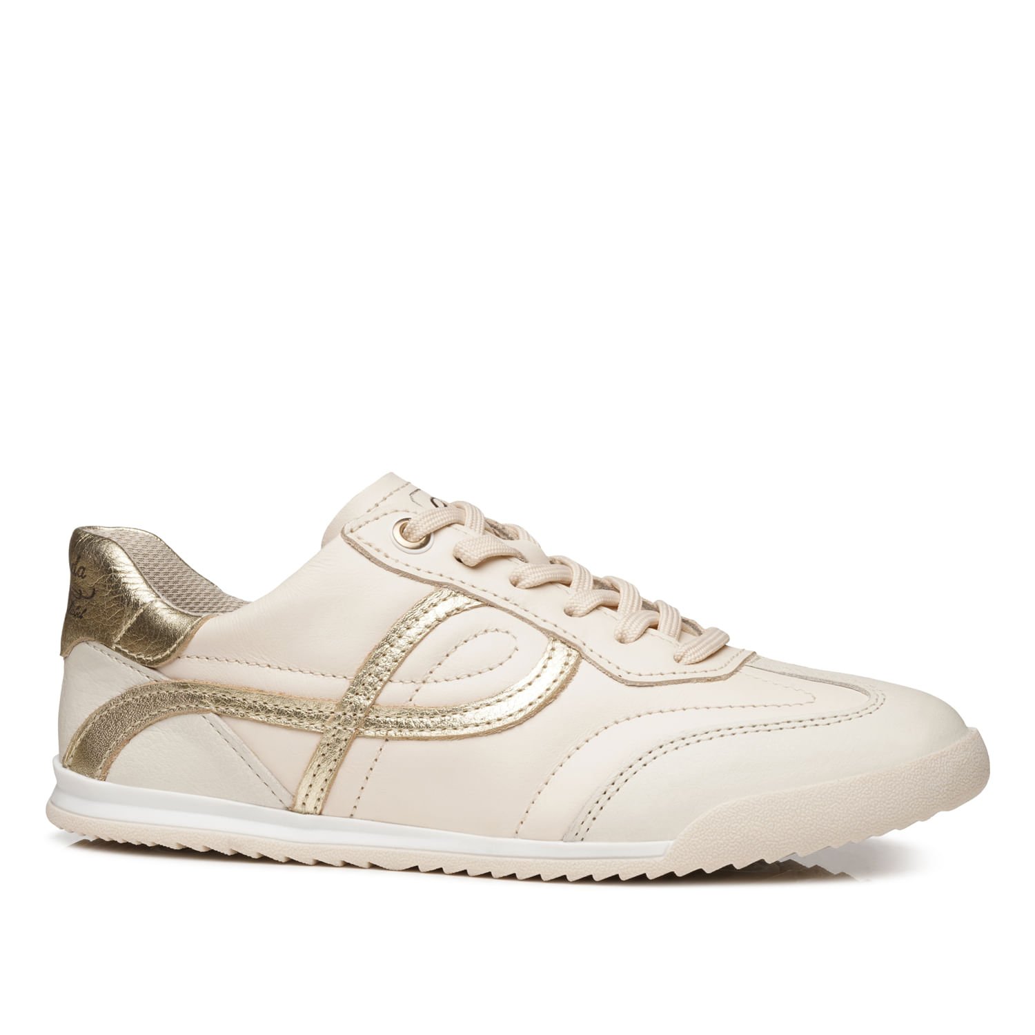 Tênis Pegada Feminino em Couro Milk 212804-02