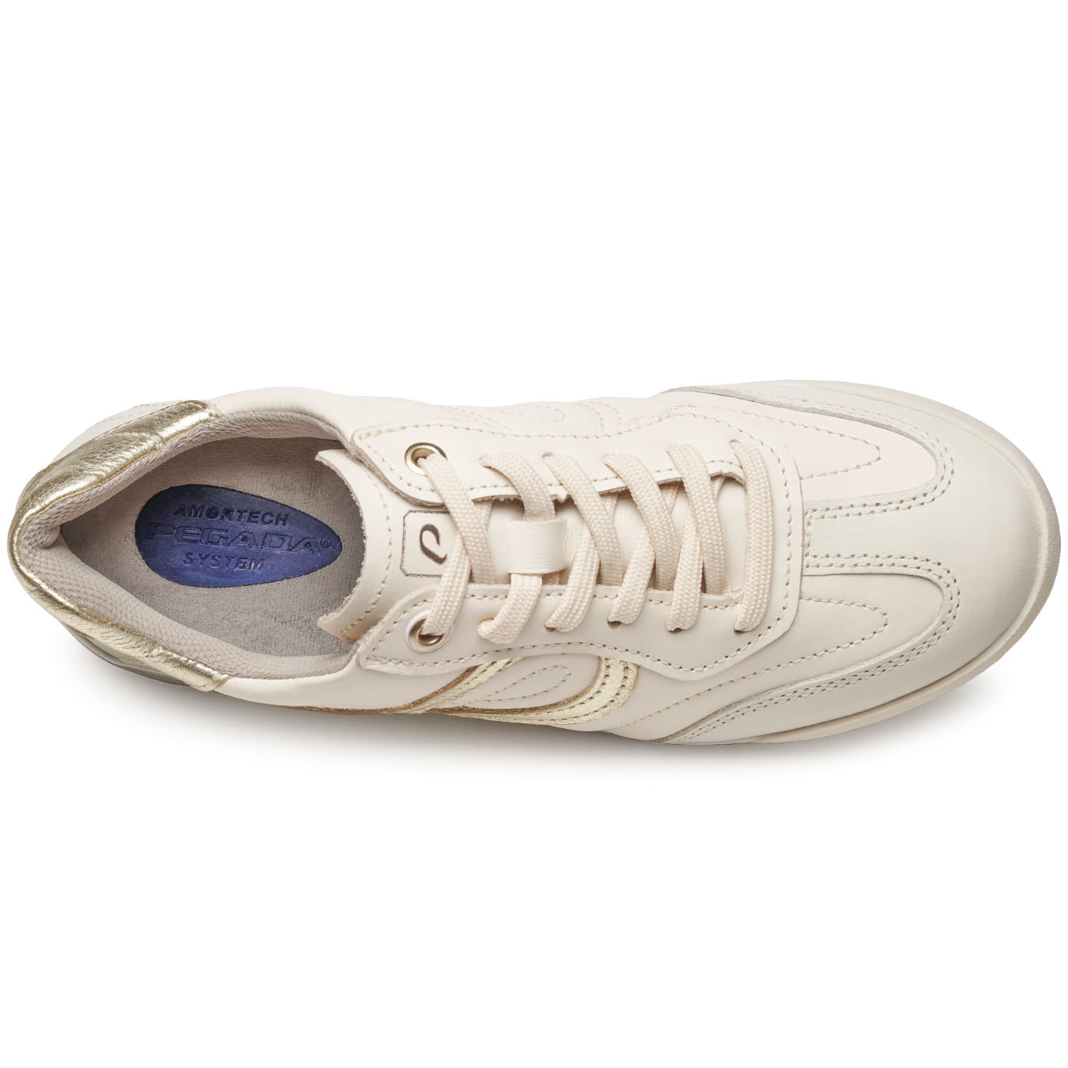 Tênis Pegada Feminino em Couro Milk 212804-02 Milk 6