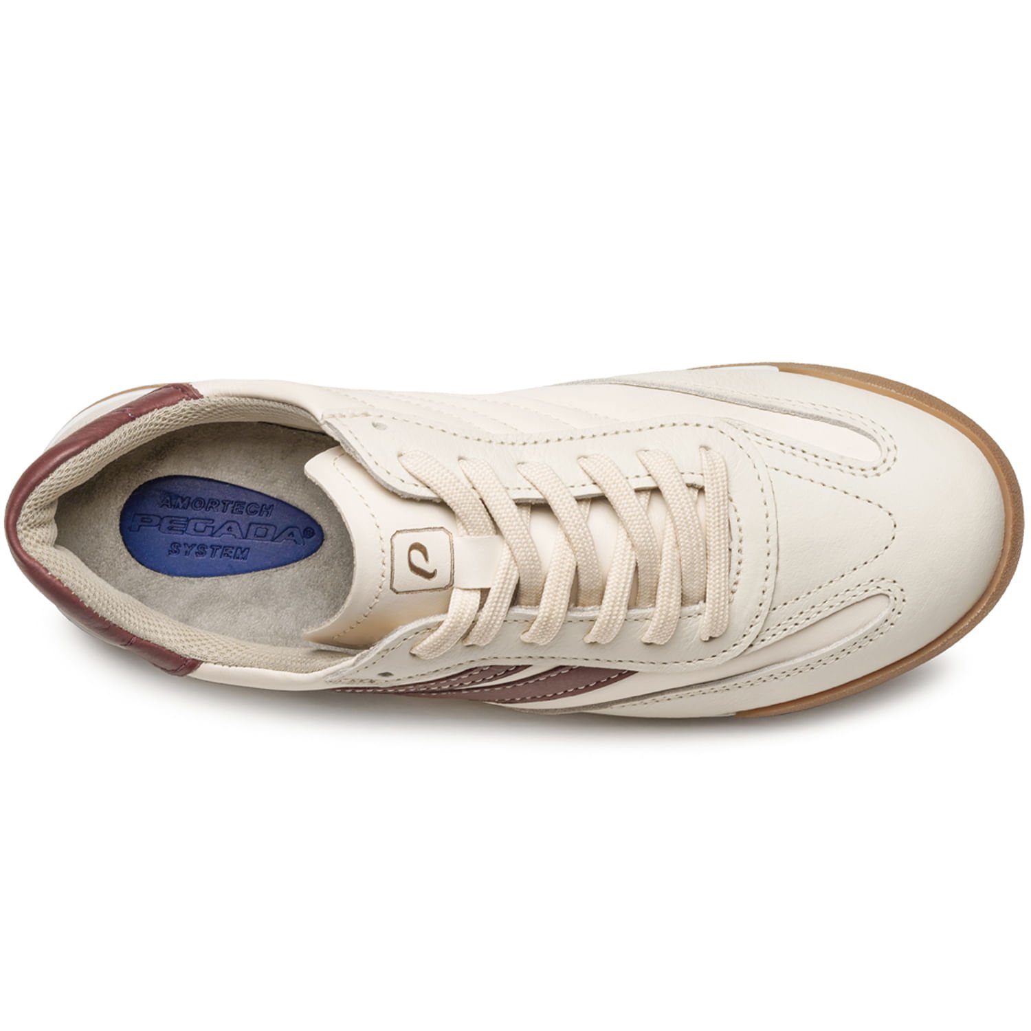 Tênis Pegada Feminino em Couro Milk 212802-02 Milk 7