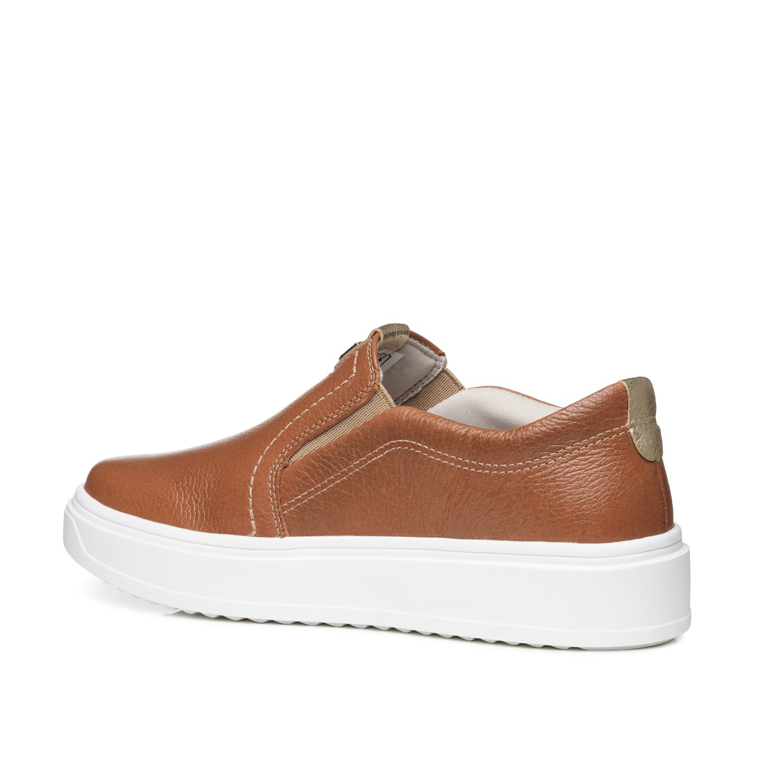 Tênis Pegada Feminino em Couro Camel 211304-06 Camel 3