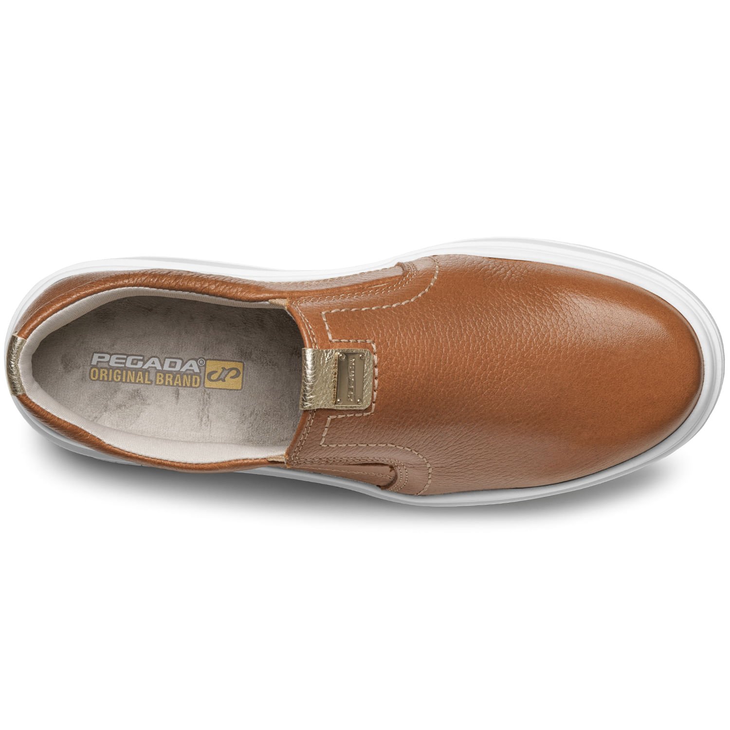 Tênis Pegada Feminino em Couro Camel 211304-06 Camel 5