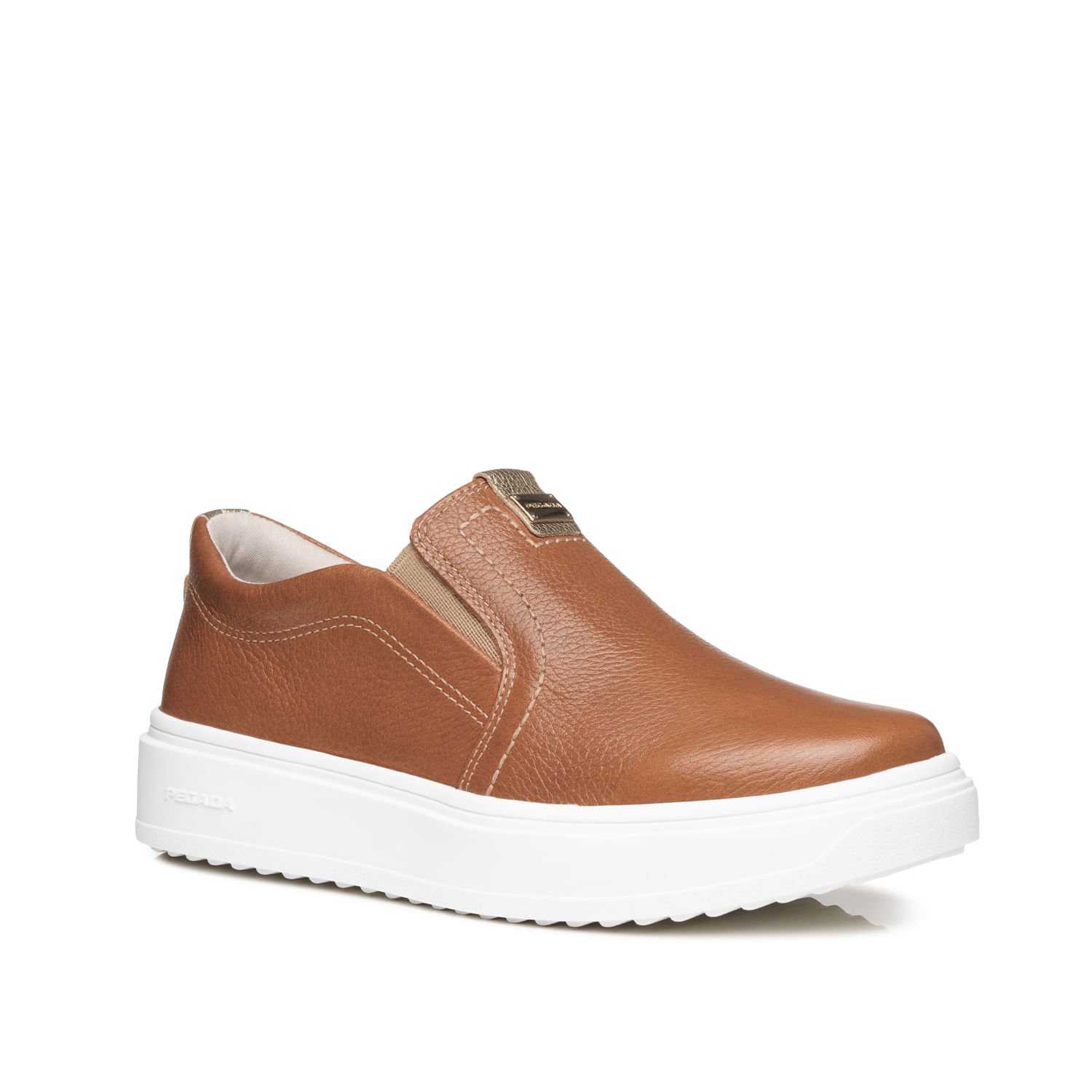 Tênis Pegada Feminino em Couro Camel 211304-06 Camel 2