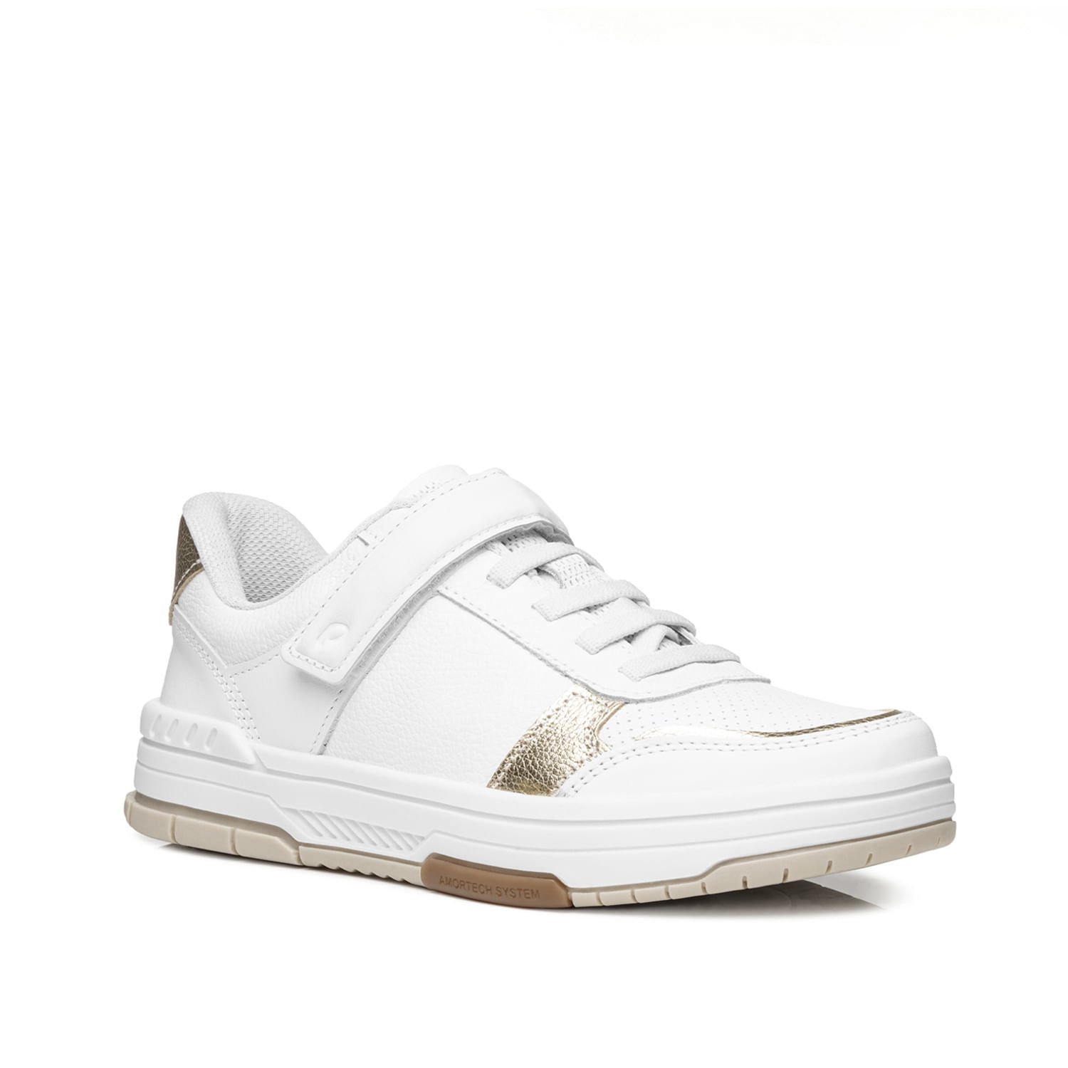 Tênis Pegada Feminino em Couro Branco 212607-01 Branco 2