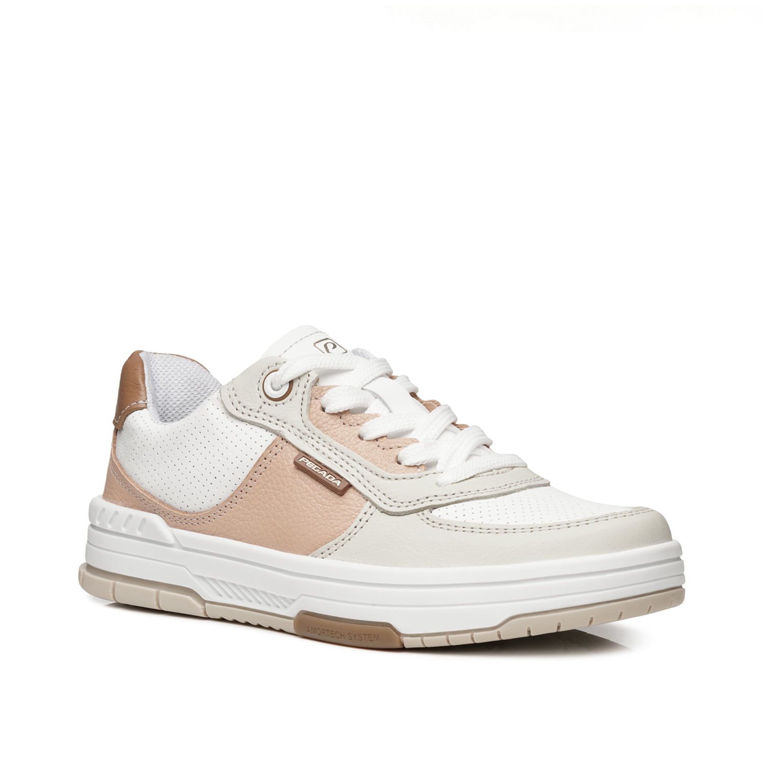 Tênis Pegada Feminino em Couro Branco 212608-02 Branco 2