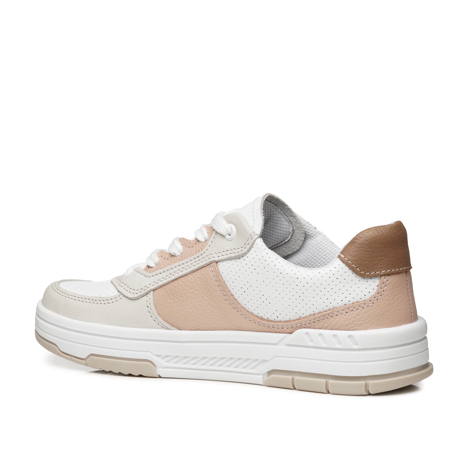 Tênis Pegada Feminino em Couro Branco 212608-02 Branco 3
