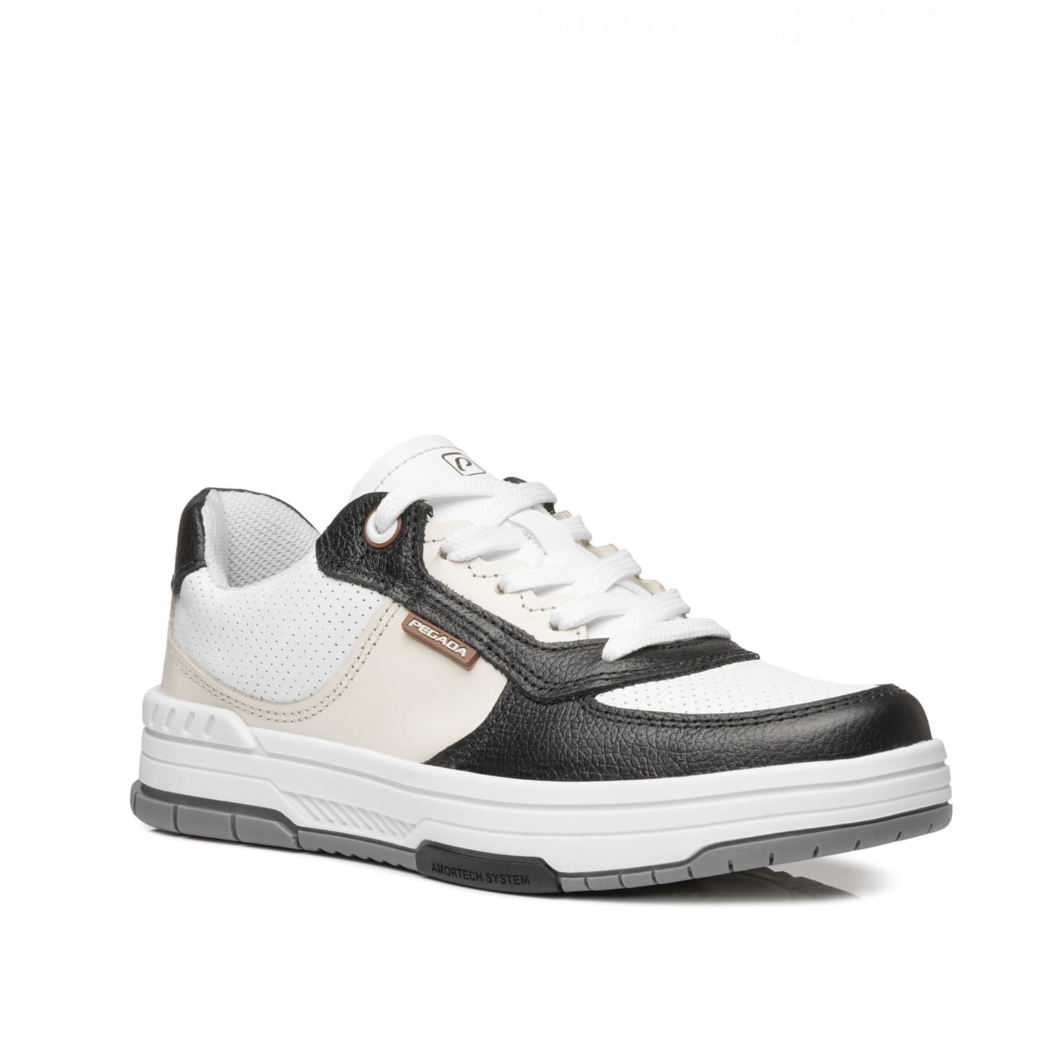Tênis Pegada Feminino em Couro Branco 212608-03 Branco 2