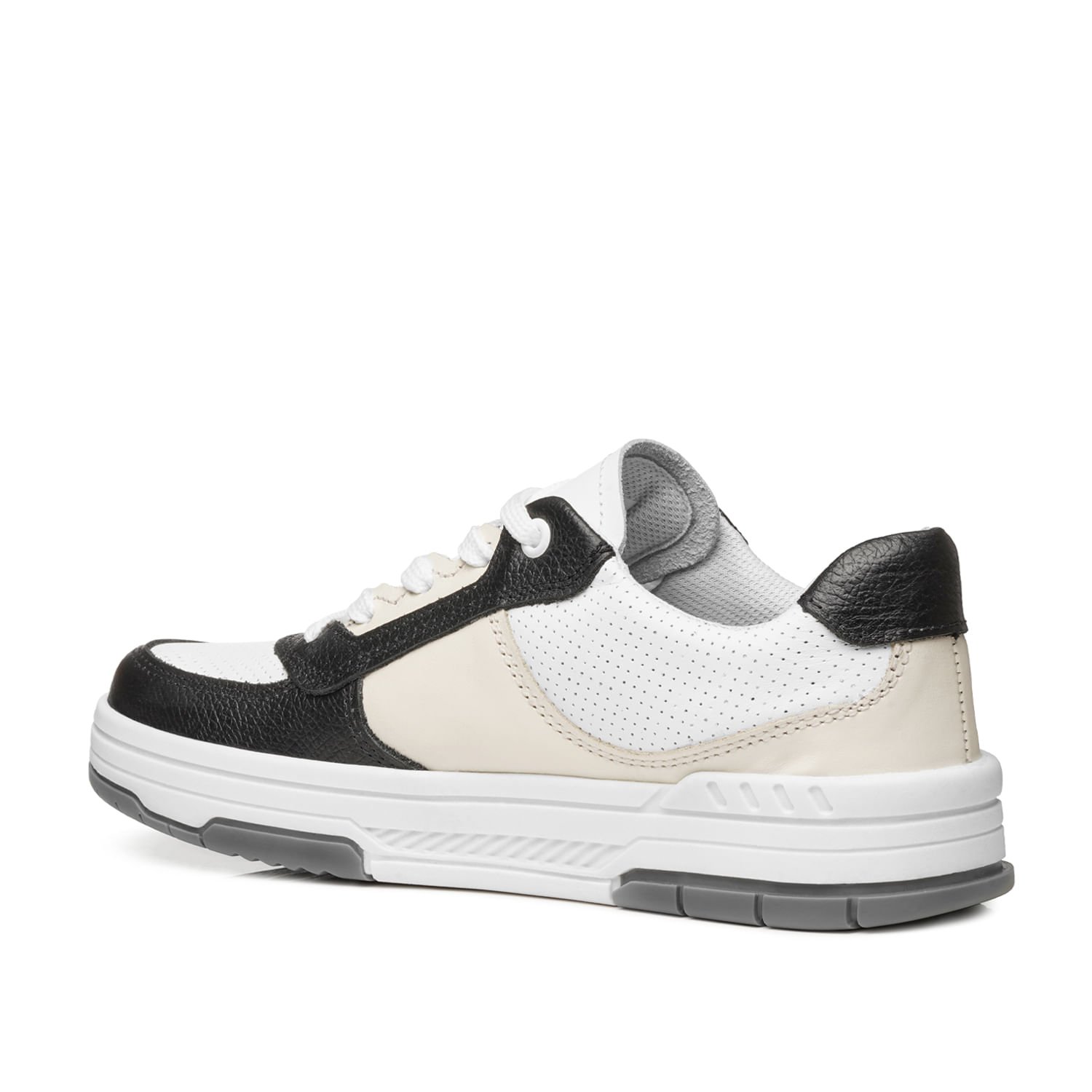 Tênis Pegada Feminino em Couro Branco 212608-03 Branco 3