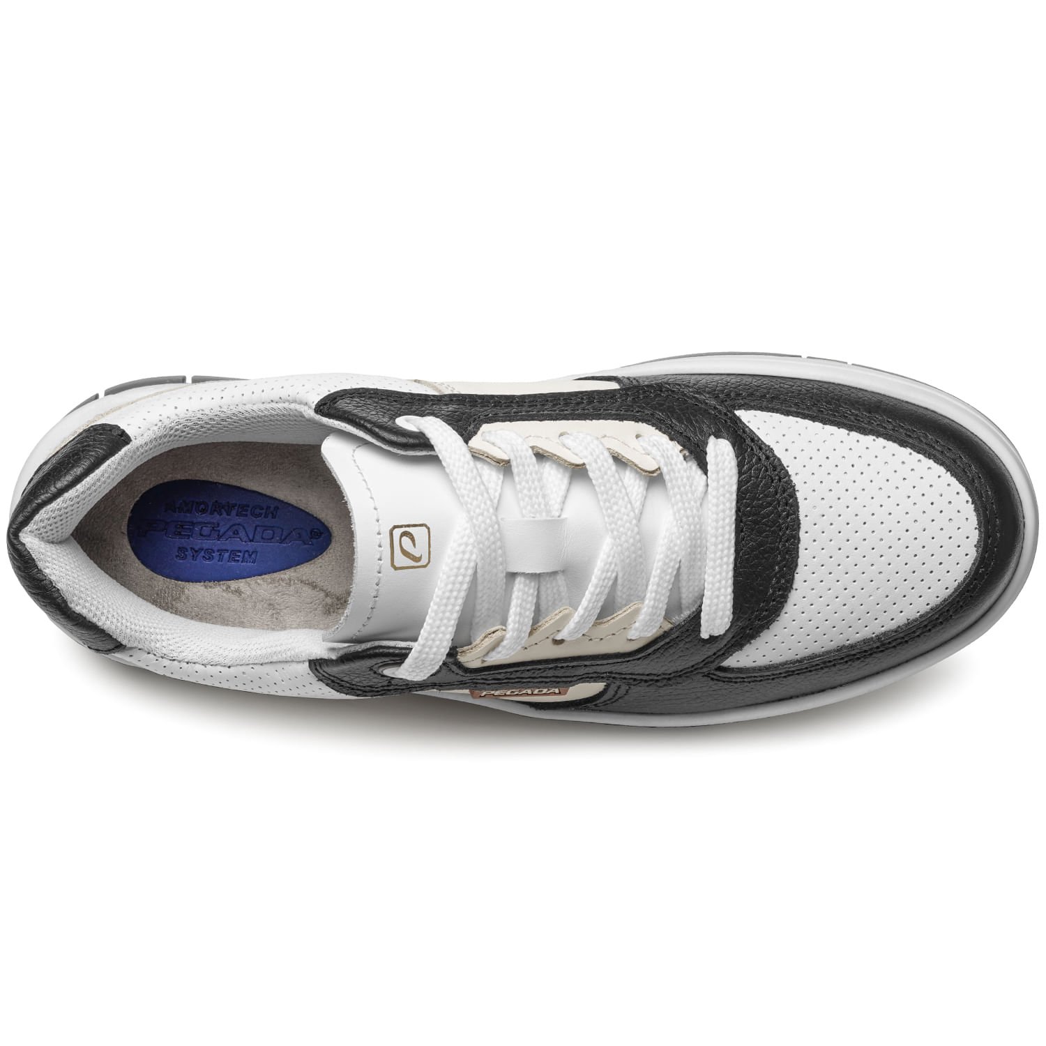 Tênis Pegada Feminino em Couro Branco 212608-03 Branco 6