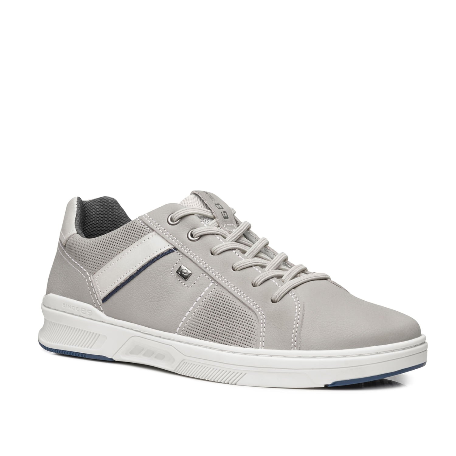 Sapatênis Pegada Masculino em Couro Silver 110605-10 Silver 3