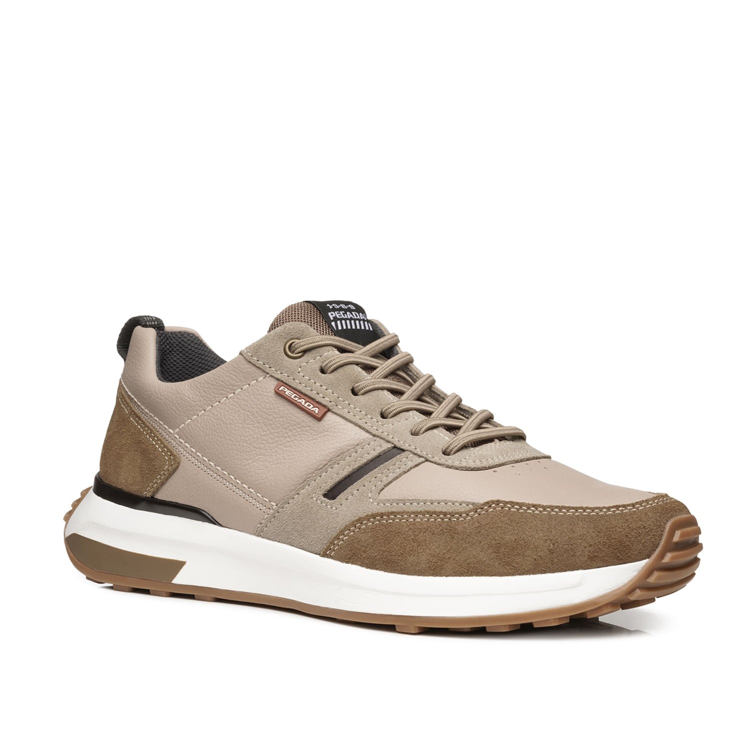 Tênis Casual Pegada Masculino em Couro Desert 110751-04 Marrom 3