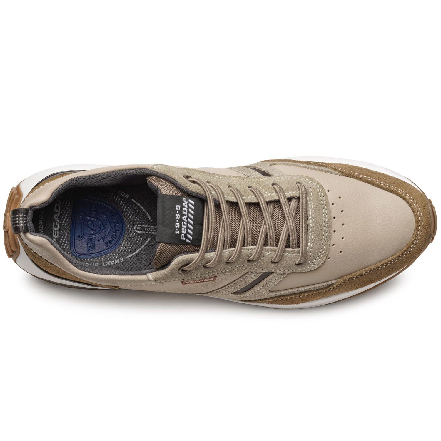 Tênis Casual Pegada Masculino em Couro Desert 110751-04 Marrom 7