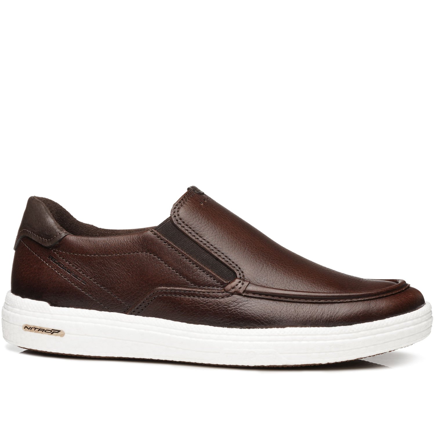 Tênis Casual Pegada Masculino em Couro Pinhão 112001-02 Pinhão 1